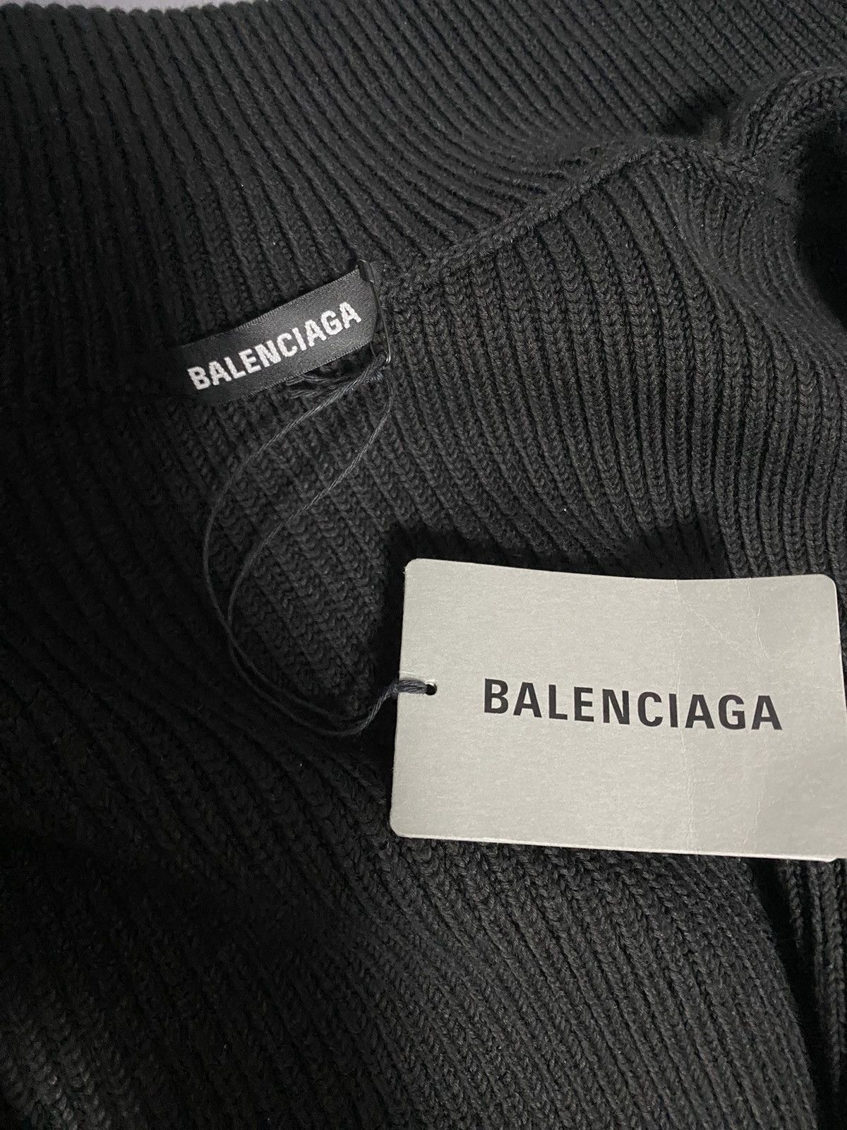 Balenciaga Ribbed Knit Oversize Full-zip Turtleneck Cardigan Size US S / EU 44-46 / 1 - 8 Thumbnail