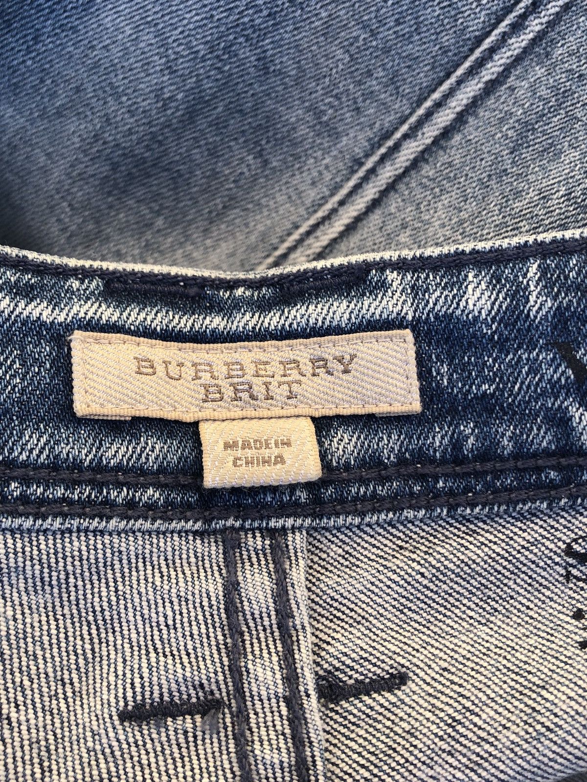 Burberry Burberry Brit Westbourne Skinny Ankle Crop Denim Jeans Size 31" - 3 Thumbnail