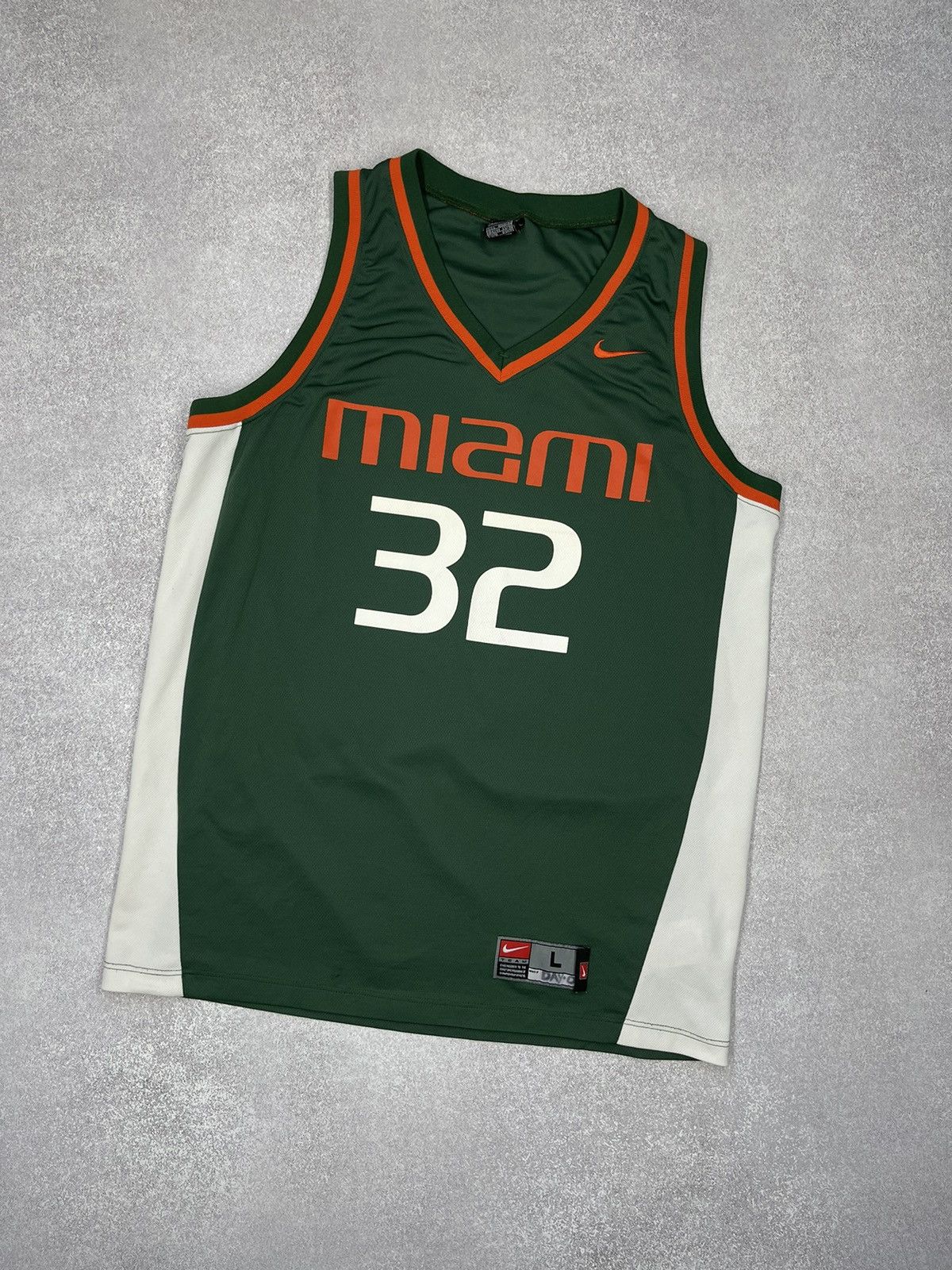 Nike × Vintage Vintage Nike Team Miami 32 Jersey size L Size US L / EU 52-54 / 3 - 1 Thumbnail