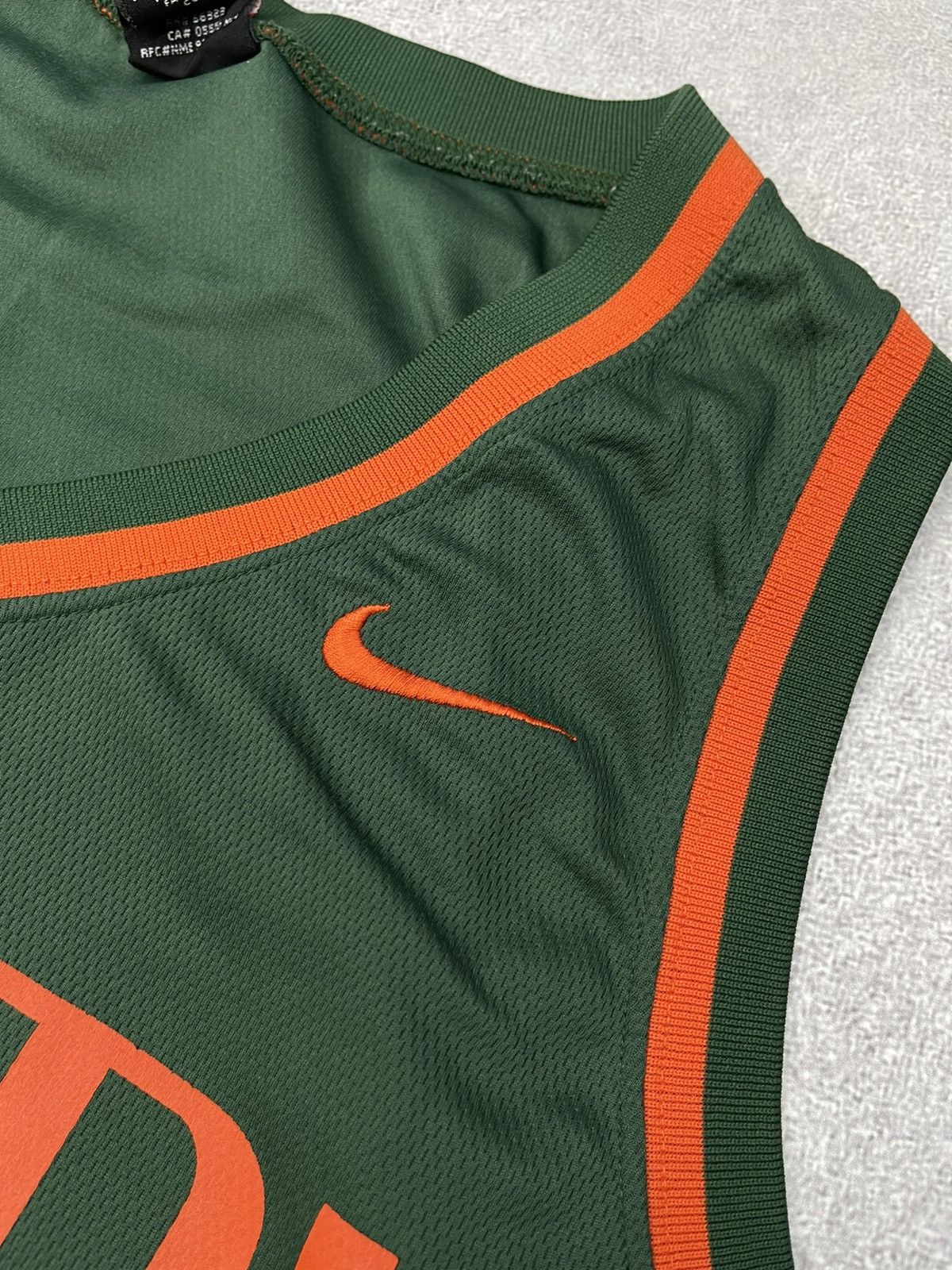 Nike × Vintage Vintage Nike Team Miami 32 Jersey size L Size US L / EU 52-54 / 3 - 6 Thumbnail