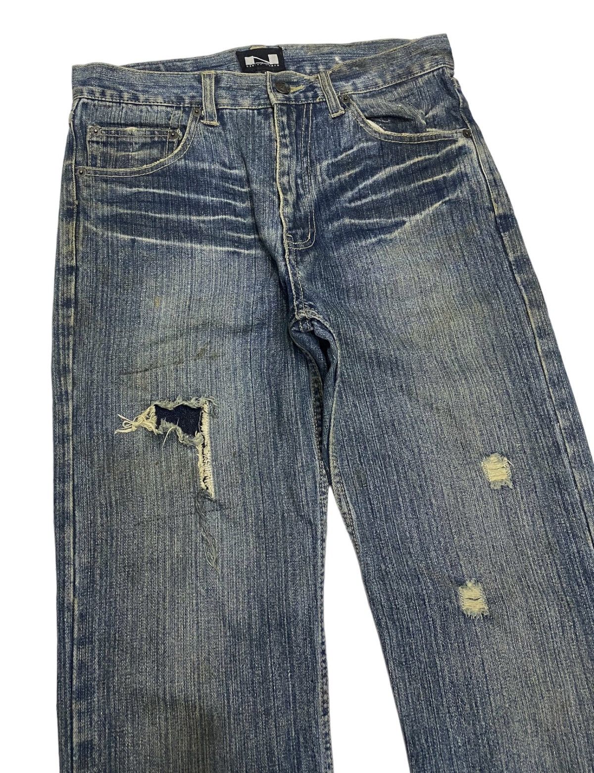 Hysteric Glamour SICK NYLAUS CREW DESIGN WORK RUSTY RIPPED JEANS Size US 30 / EU 46 - 5 Thumbnail
