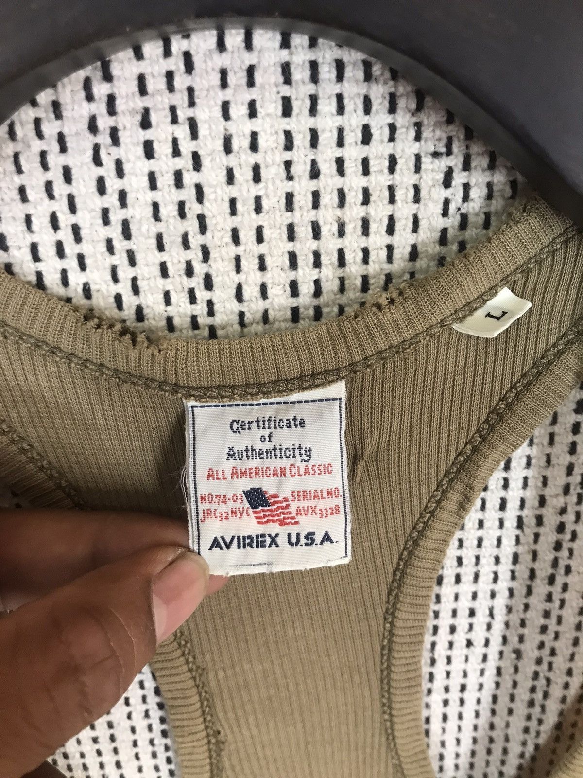 Avirex ‼️AVIREX ARMY TANKTOP DISTRESSED‼️ Size US L / EU 52-54 / 3 - 5 Thumbnail