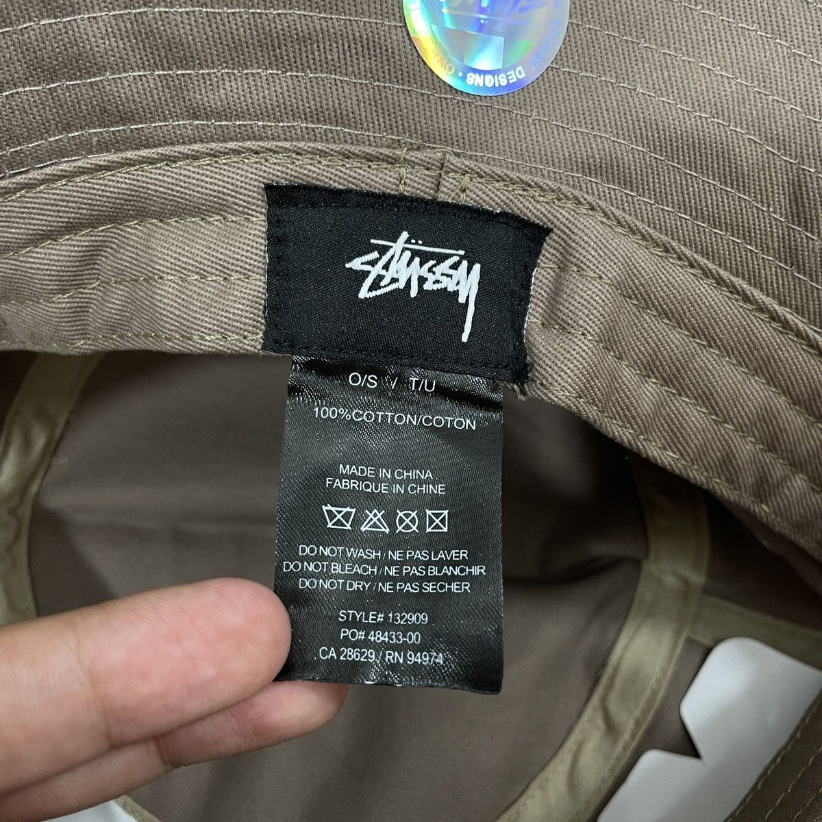 Other Stussy Basic Stock Bucket Hat Taupe Size ONE SIZE - 6 Thumbnail