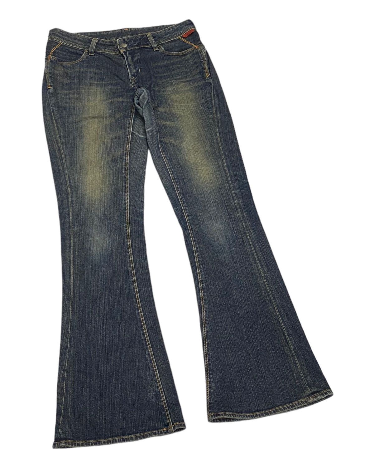 Hysteric Glamour JAPANESE AVANT GARDE STYLE DENIM FLARE JEANS GEORGIA LOVE Size US 31 - 6 Thumbnail