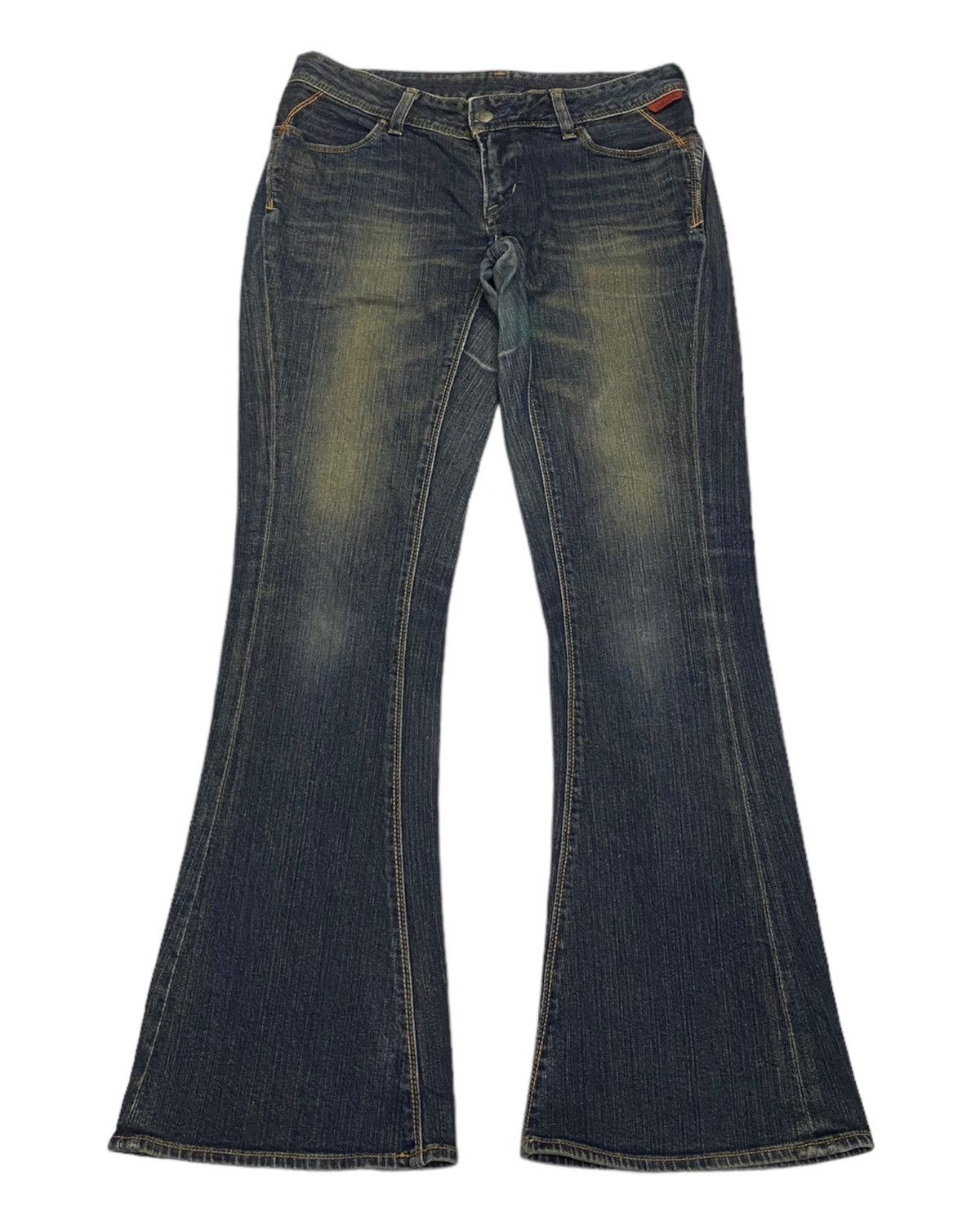 Hysteric Glamour JAPANESE AVANT GARDE STYLE DENIM FLARE JEANS GEORGIA LOVE Size US 31 - 1 Thumbnail