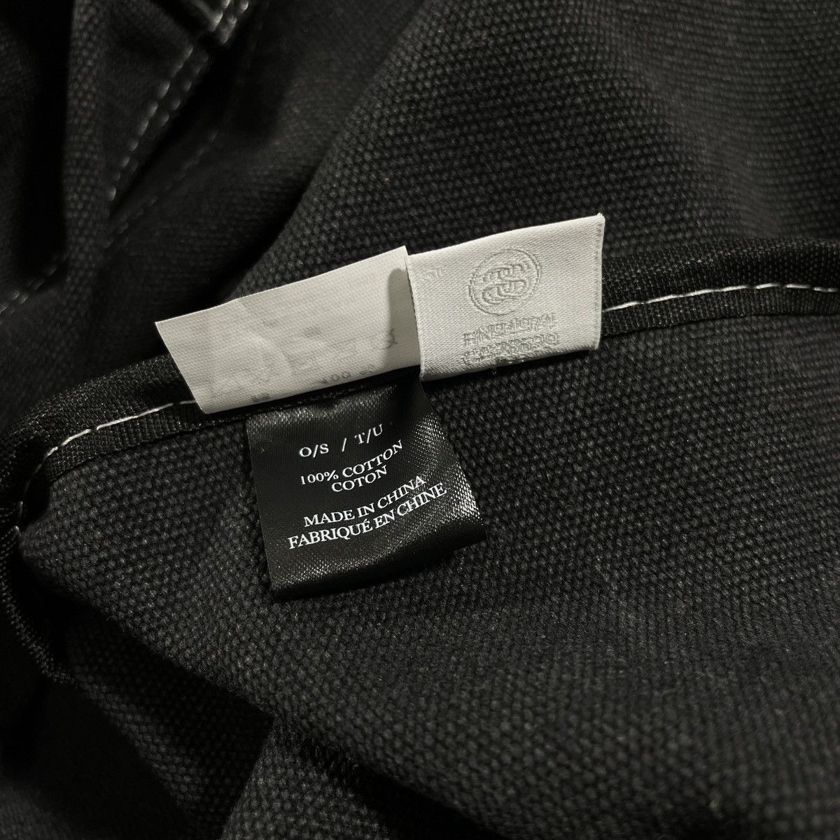 Stussy STUSSY TOTE BAG FAZER - BLACK Size ONE SIZE - 5 Thumbnail