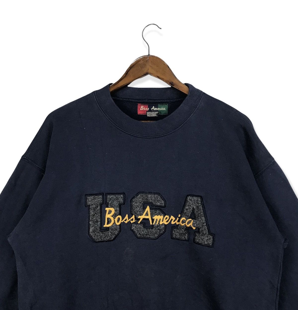 Vintage Vintage Boss America USA Sweatshirt Size US M / EU 48-50 / 2 - 2 Thumbnail