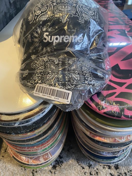 Supreme Supreme Bandana Camp Cap Black | Grailed