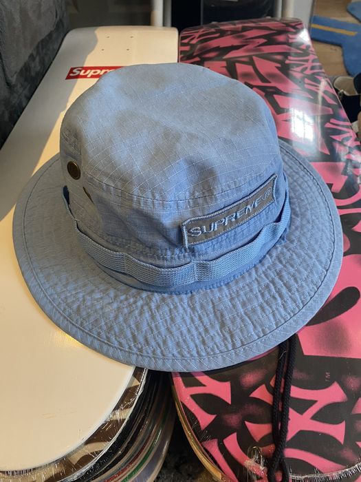 Supreme Supreme Reflective Patch Boonie Bright Blue Bucket | Grailed