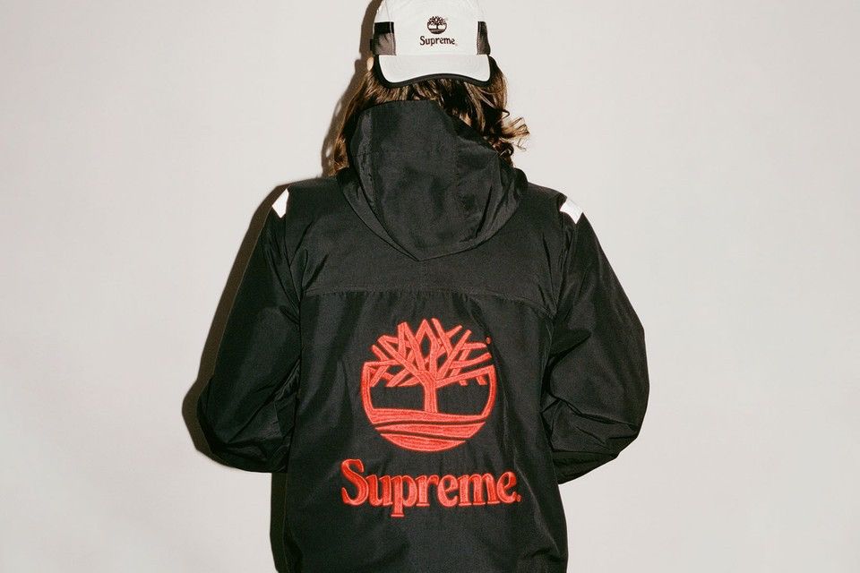 Supreme Supreme Timberland Reflective Taping Anorak Size M | Grailed