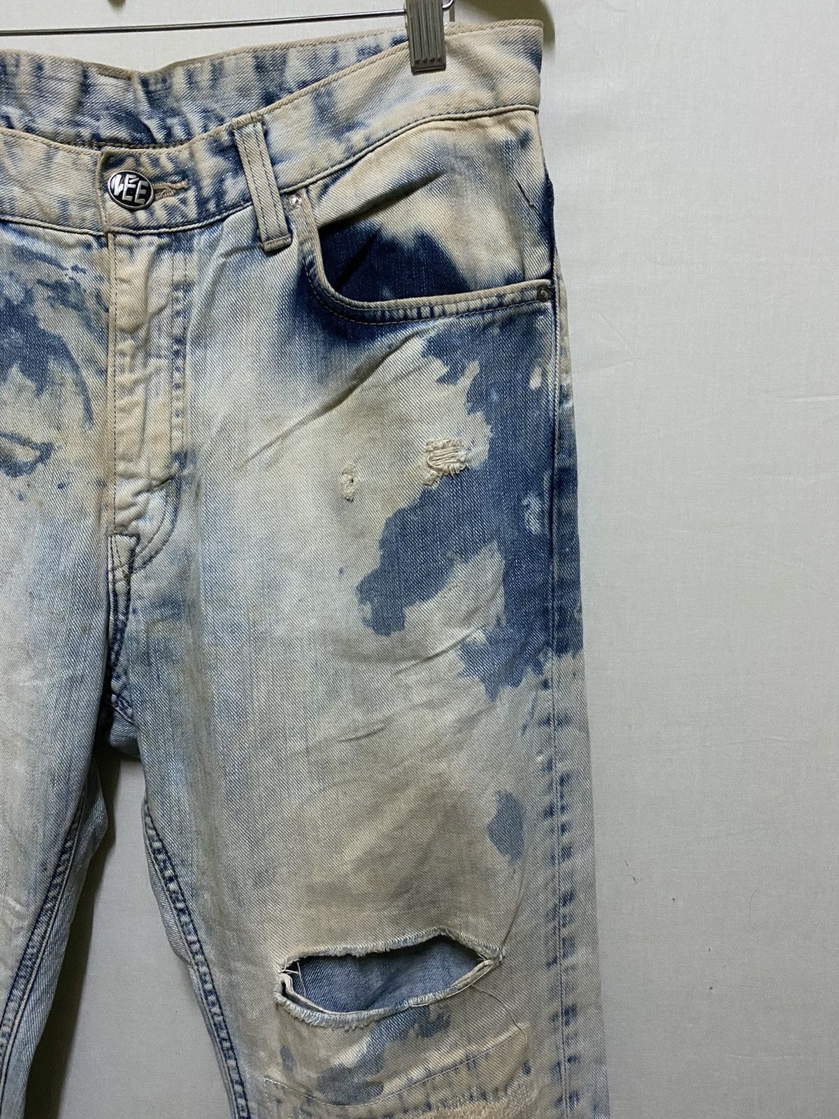 Lee Destroy Lee Thrashed Jeans Acid Wash Size US 34 / EU 50 - 4 Thumbnail