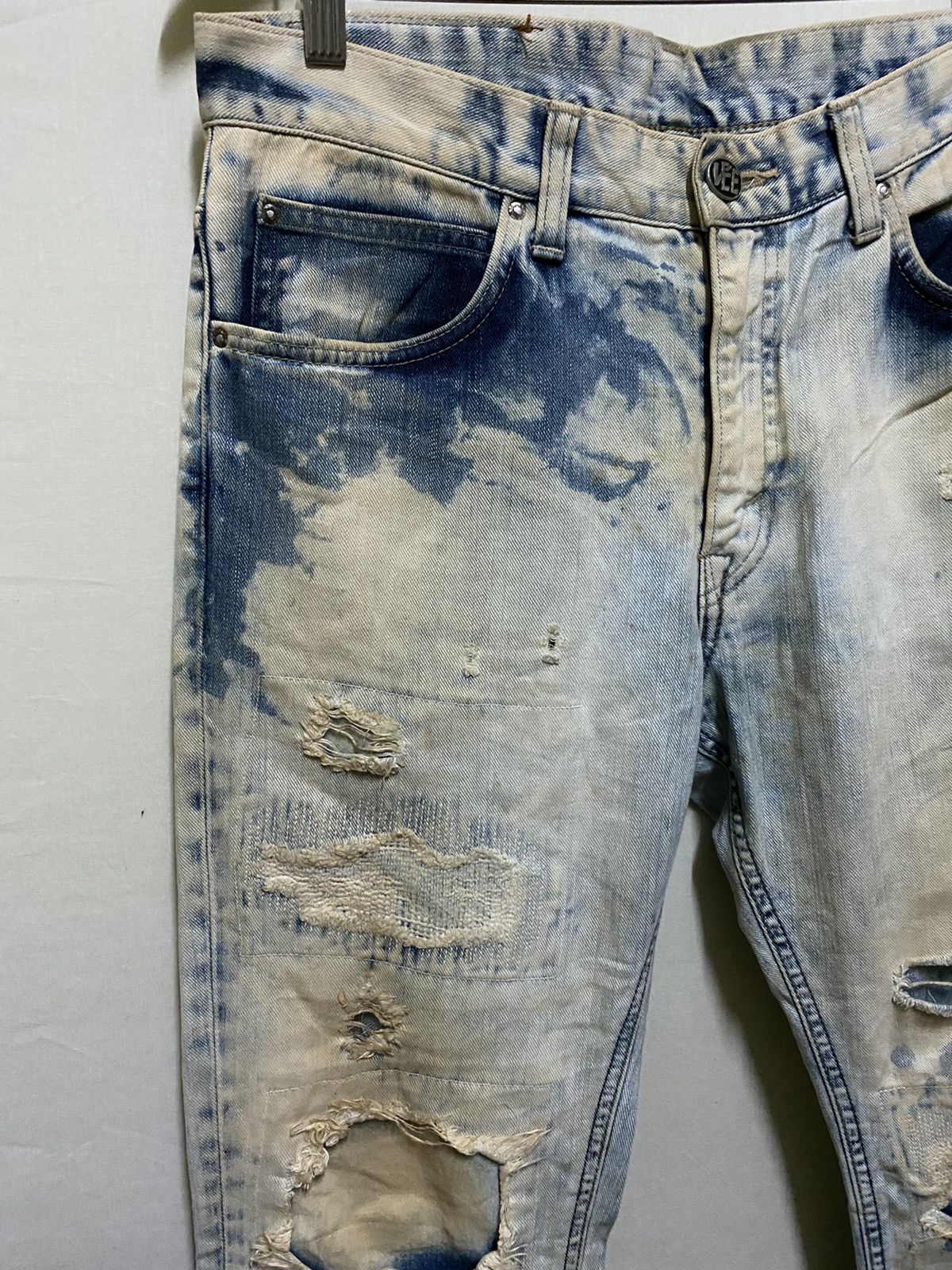 Lee Destroy Lee Thrashed Jeans Acid Wash Size US 34 / EU 50 - 2 Thumbnail