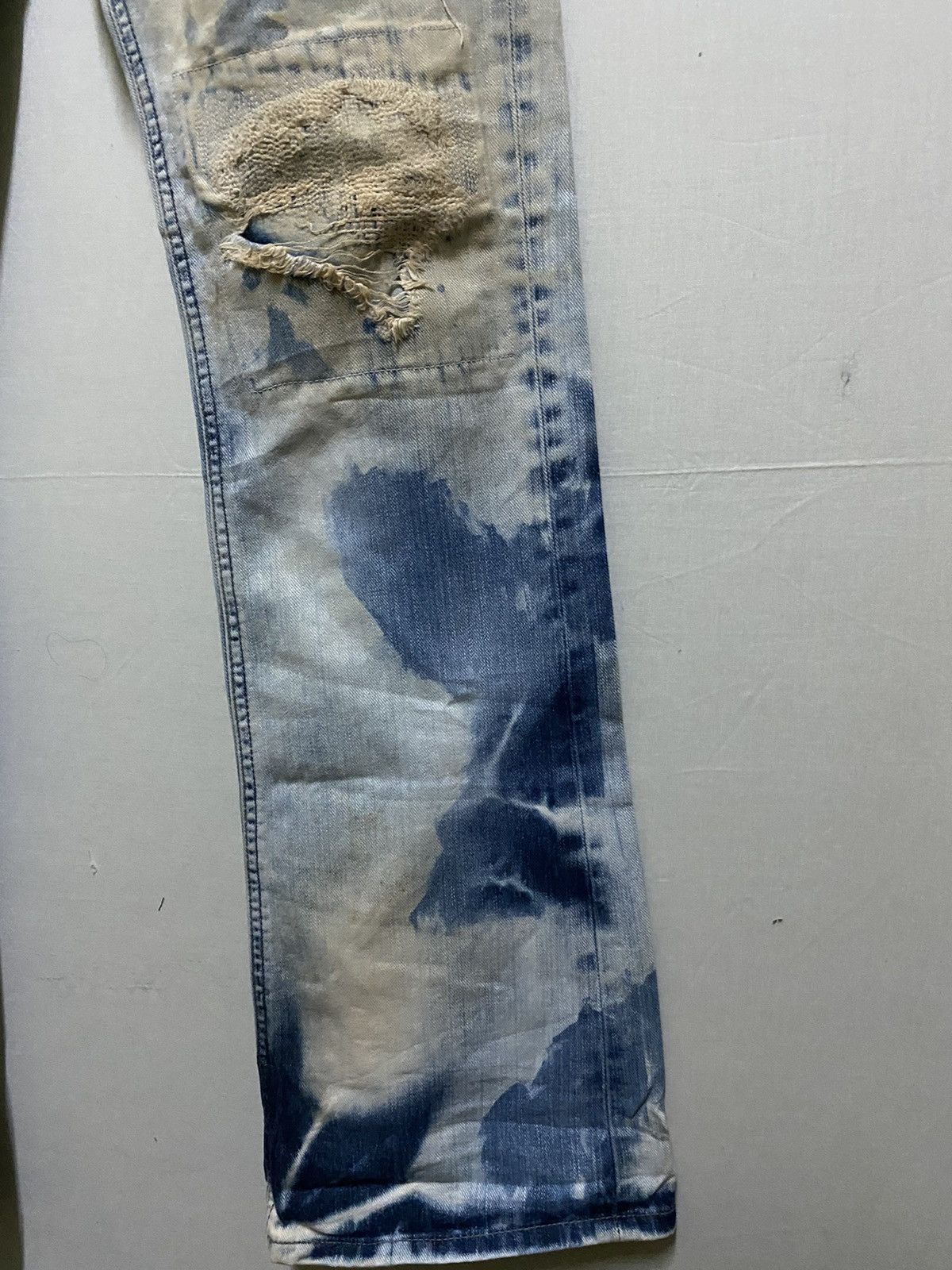 Lee Destroy Lee Thrashed Jeans Acid Wash Size US 34 / EU 50 - 5 Thumbnail