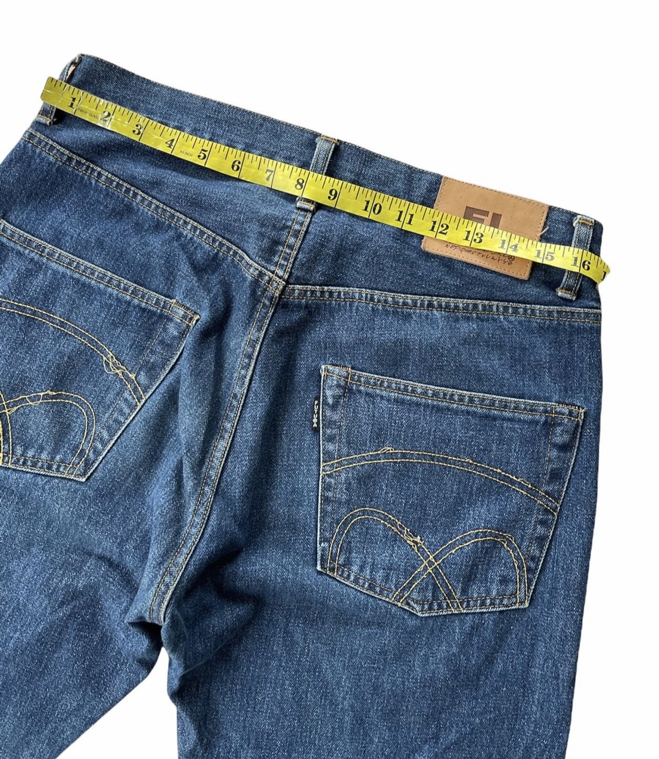 Futura Vintage Futura Laboratories Denime jeans selvedge Size US 33 - 12 Thumbnail