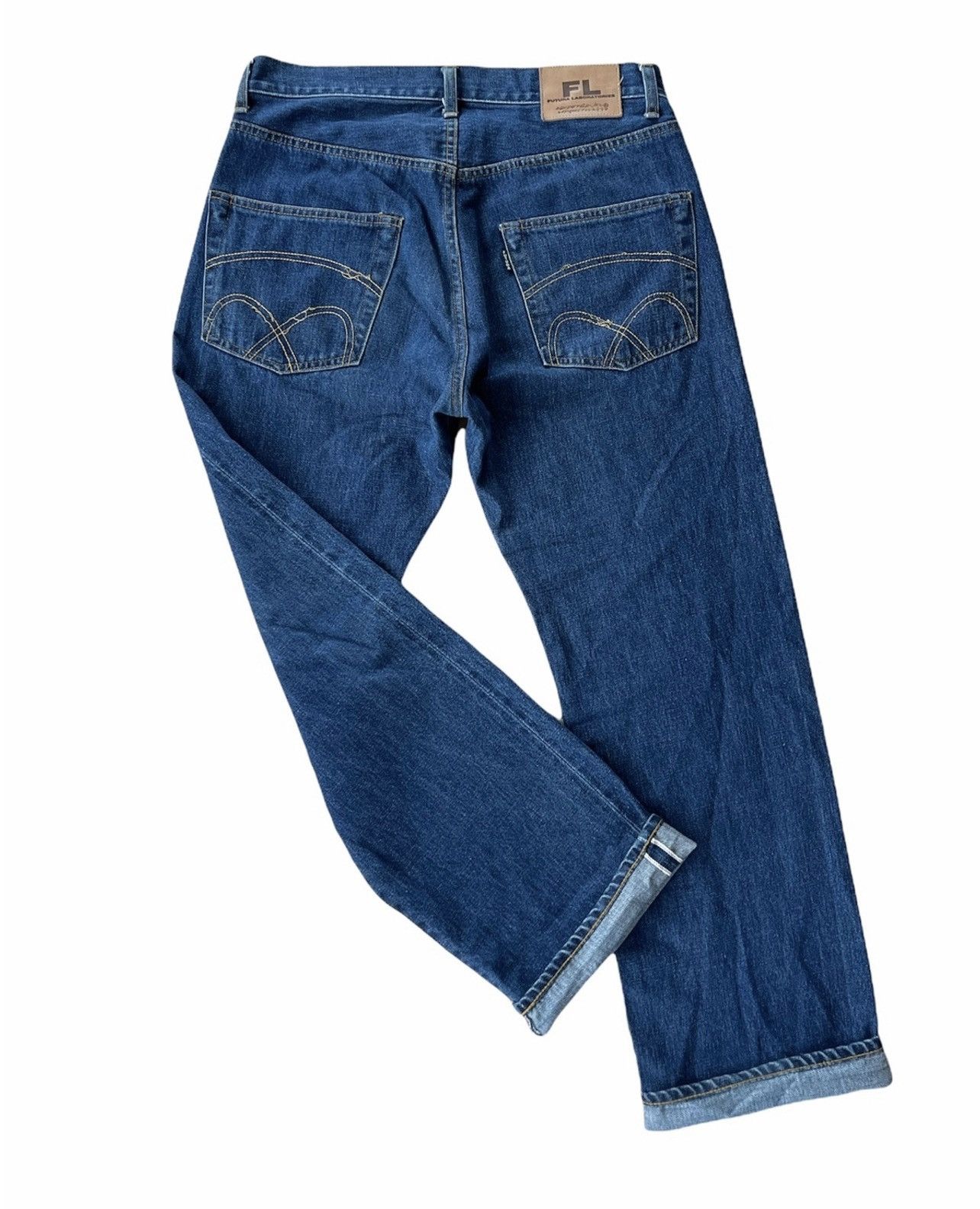 Futura Vintage Futura Laboratories Denime jeans selvedge Size US 33 - 1 Thumbnail