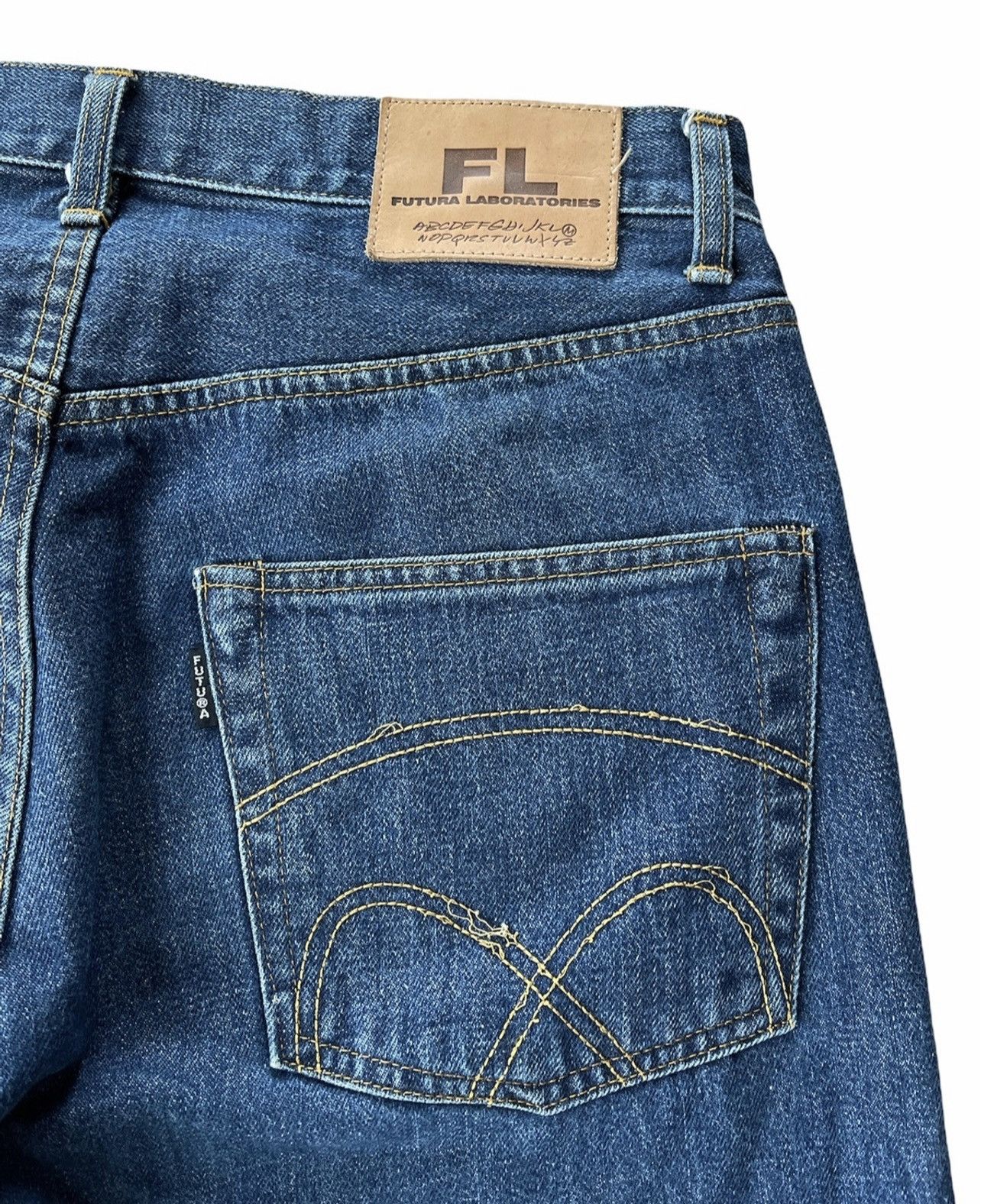 Futura Vintage Futura Laboratories Denime jeans selvedge Size US 33 - 5 Thumbnail