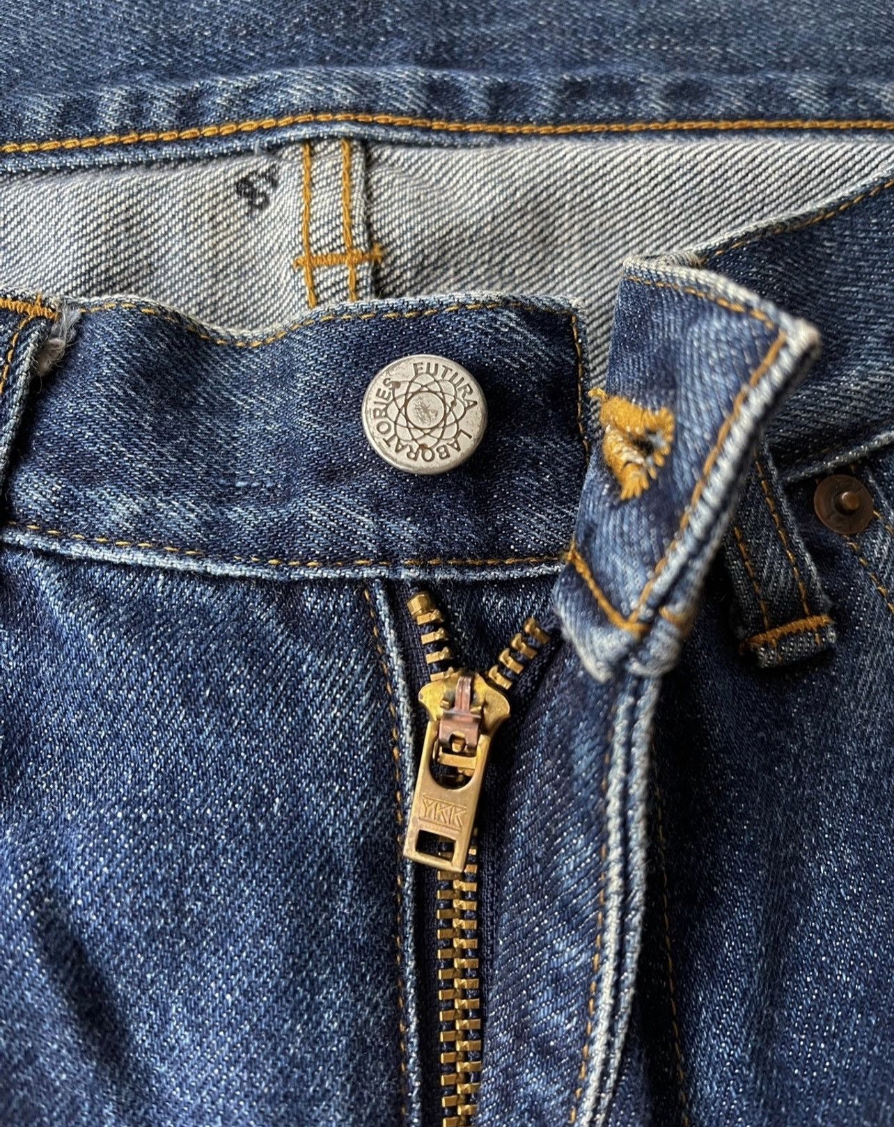 Futura Vintage Futura Laboratories Denime jeans selvedge Size US 33 - 8 Thumbnail