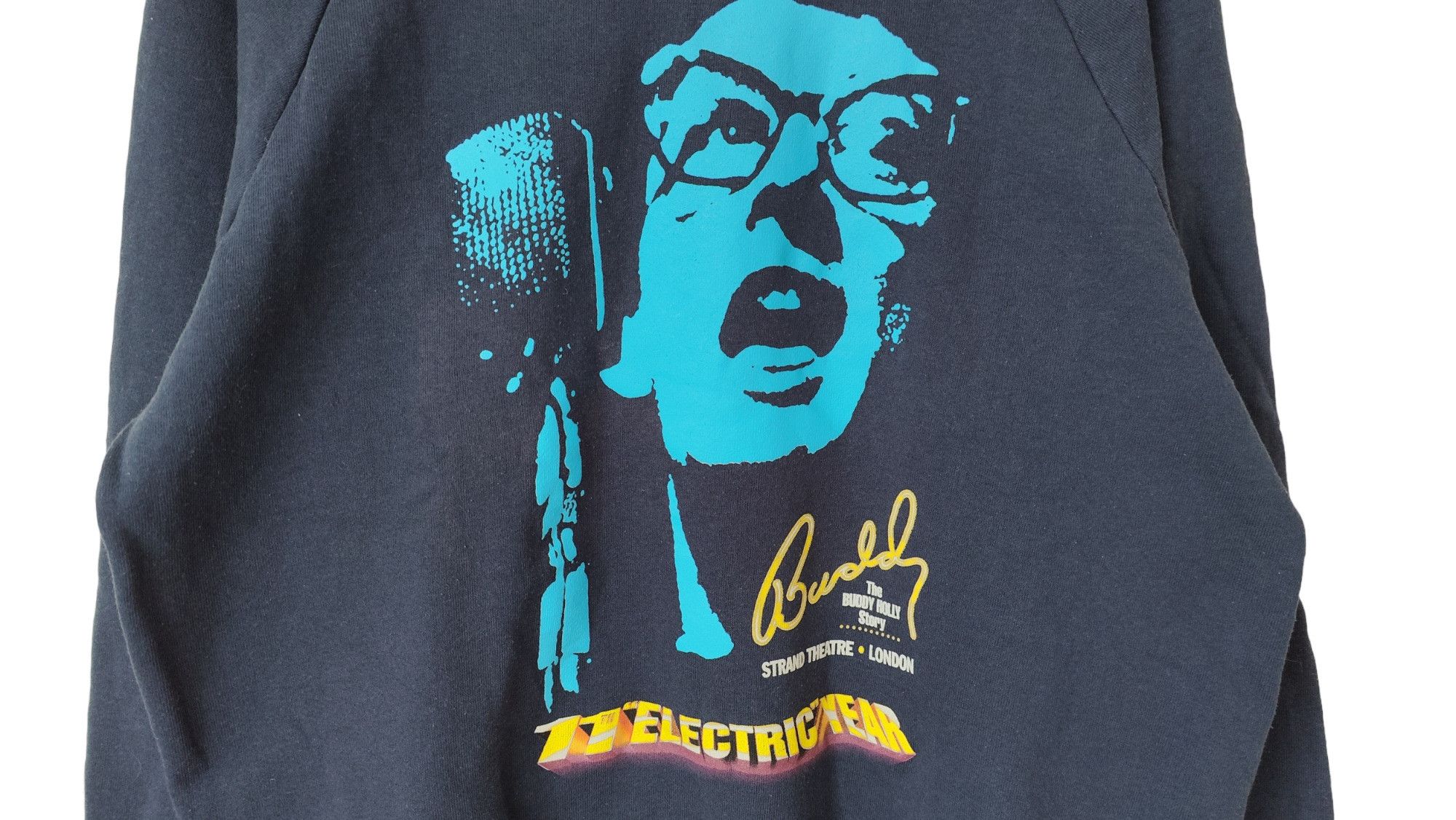 Band Tees × Vintage Buddy Holly Electric Year Strand London Vintage 80s Crewneck Size US XL / EU 56 / 4 - 2 Thumbnail