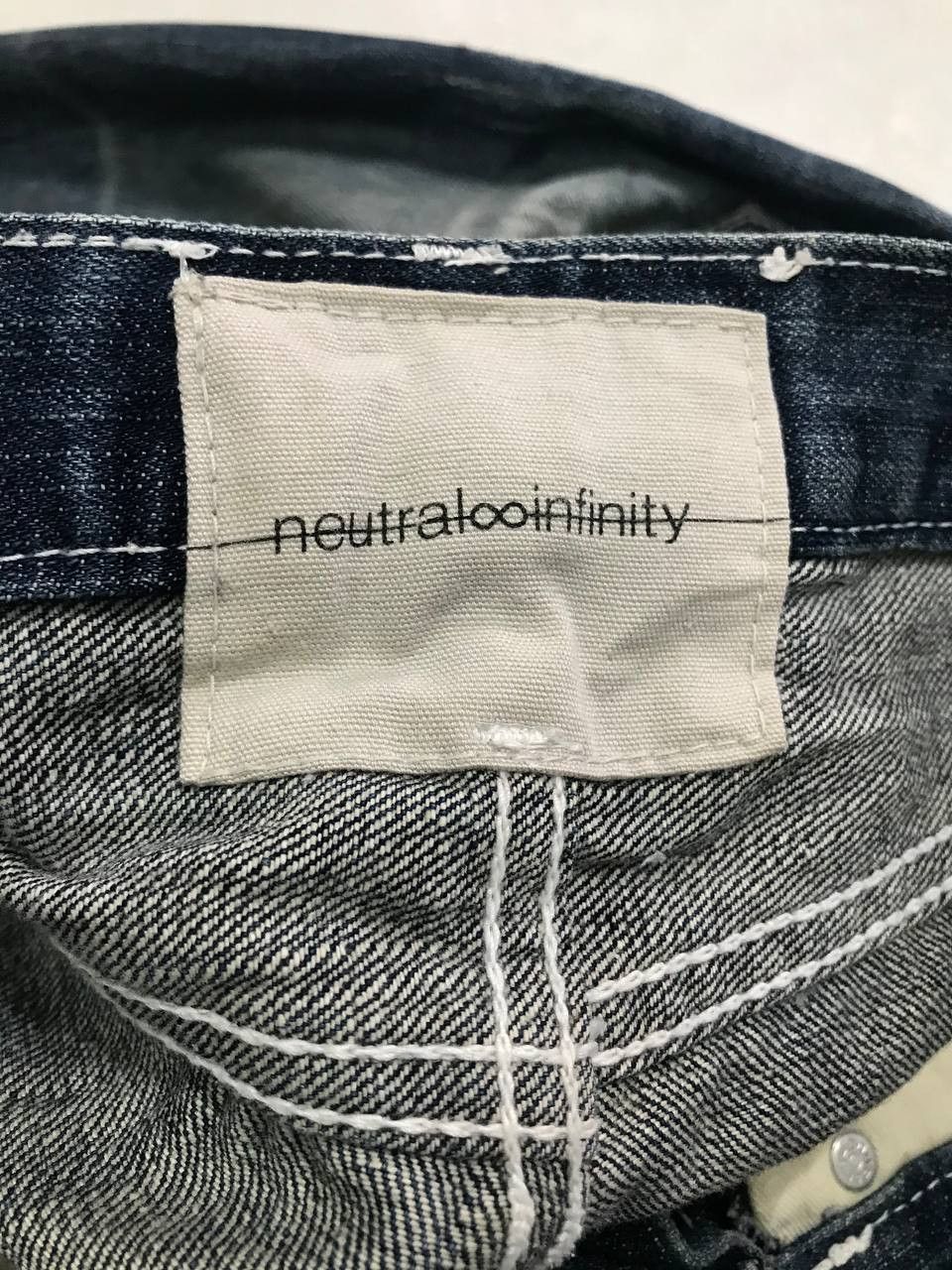 Japanese Brand Thrashed 🔥Neutral Infinity Painter Art Distressed Denim Pant Size US 34 / EU 50 - 9 Thumbnail