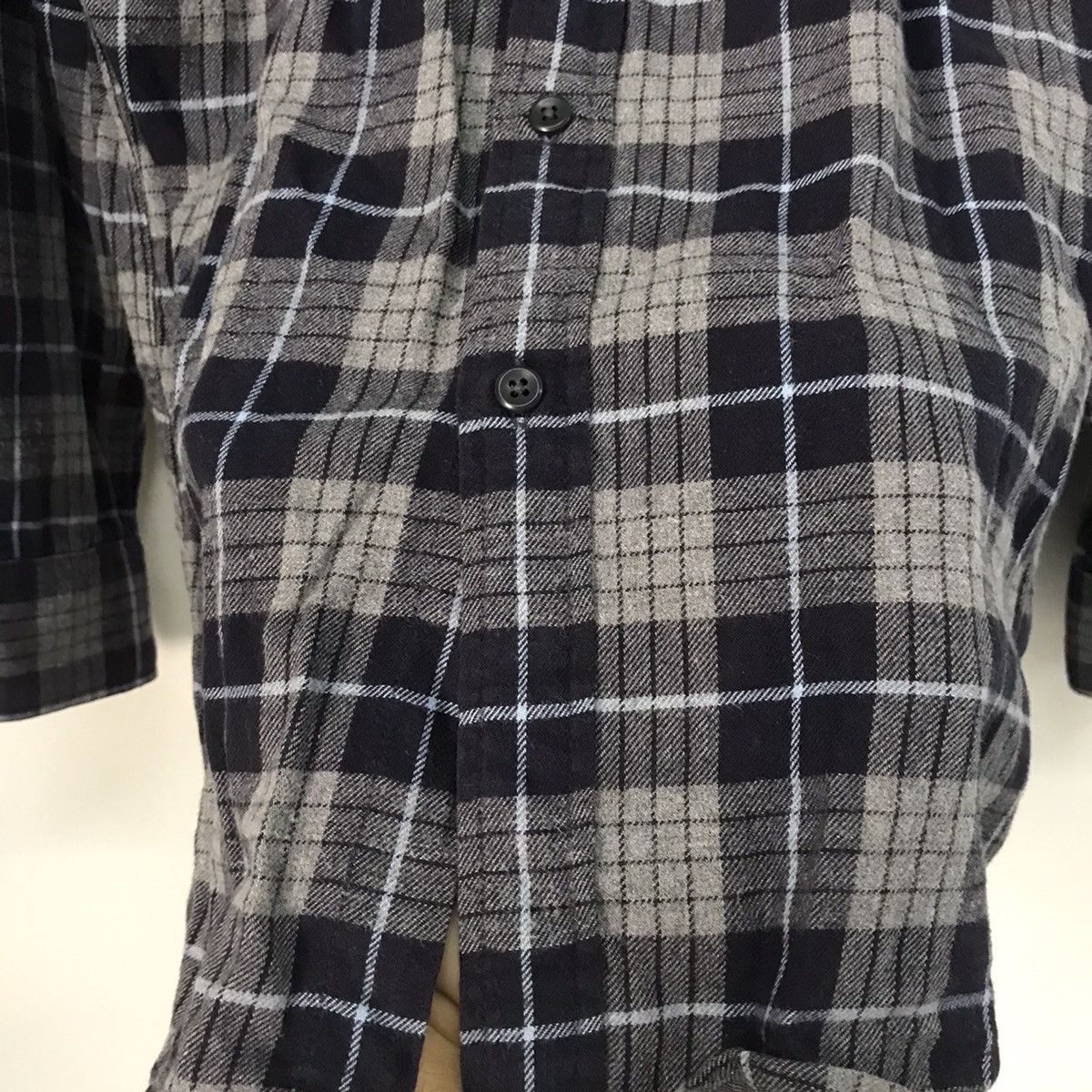 Flannel Nice❗️Uniqlo Flannel Button Up Shirt Grey Size US M / EU 48-50 / 2 - 8 Thumbnail