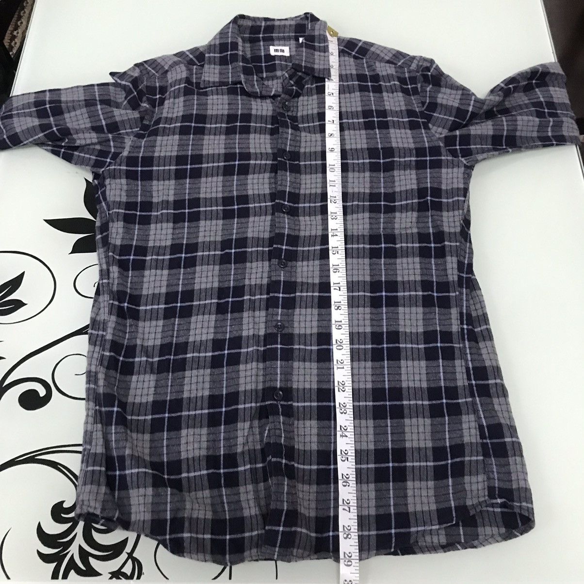 Flannel Nice❗️Uniqlo Flannel Button Up Shirt Grey Size US M / EU 48-50 / 2 - 14 Thumbnail