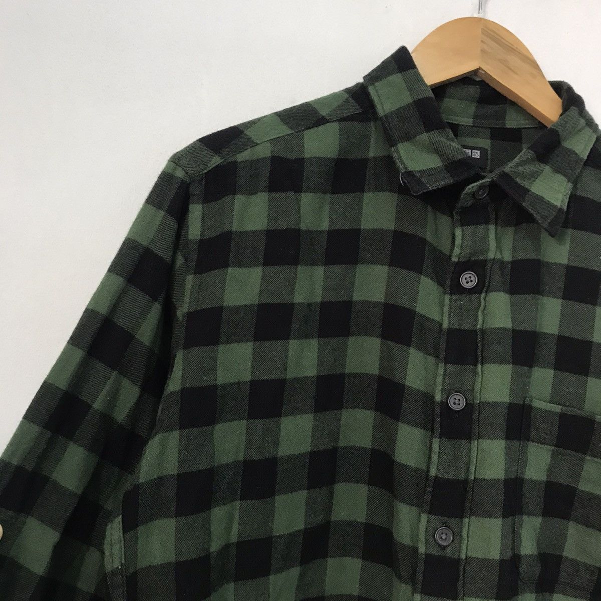 Flannel Nice❗️Uniqlo Flannel Button Up Shirt Green Size US L / EU 52-54 / 3 - 3 Thumbnail