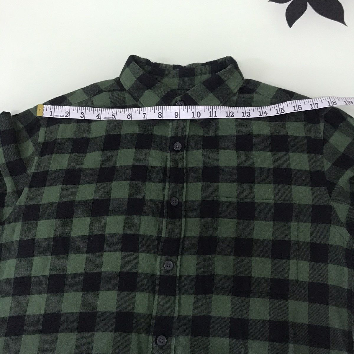 Flannel Nice❗️Uniqlo Flannel Button Up Shirt Green Size US L / EU 52-54 / 3 - 15 Thumbnail