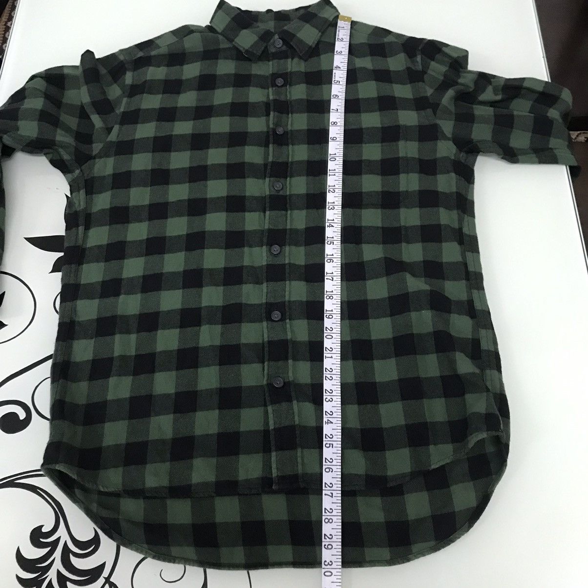 Flannel Nice❗️Uniqlo Flannel Button Up Shirt Green Size US L / EU 52-54 / 3 - 14 Thumbnail