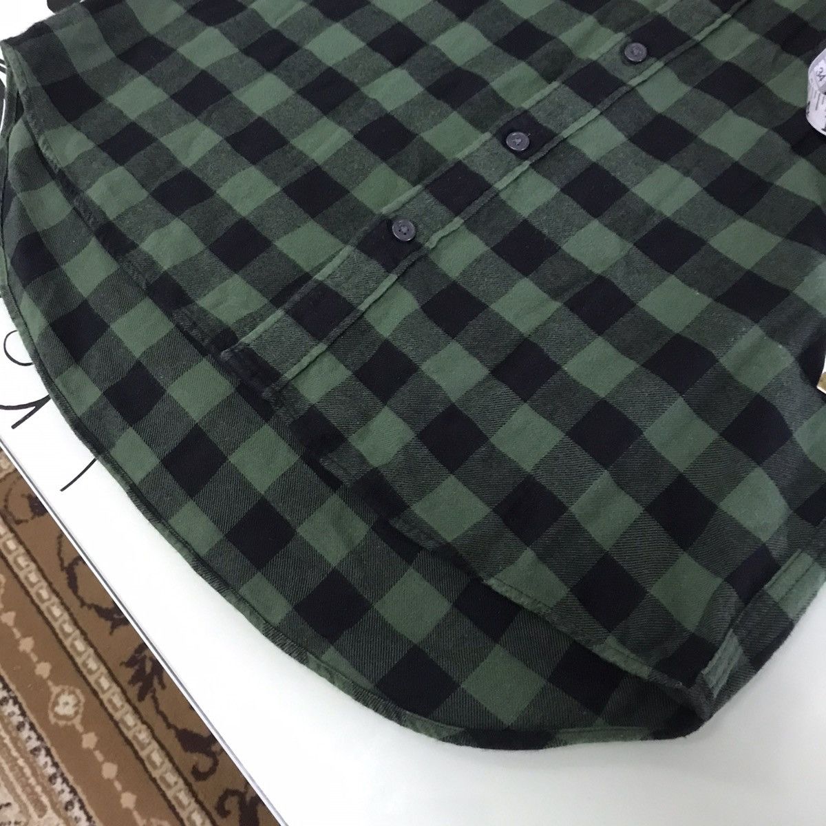 Flannel Nice❗️Uniqlo Flannel Button Up Shirt Green Size US L / EU 52-54 / 3 - 12 Thumbnail