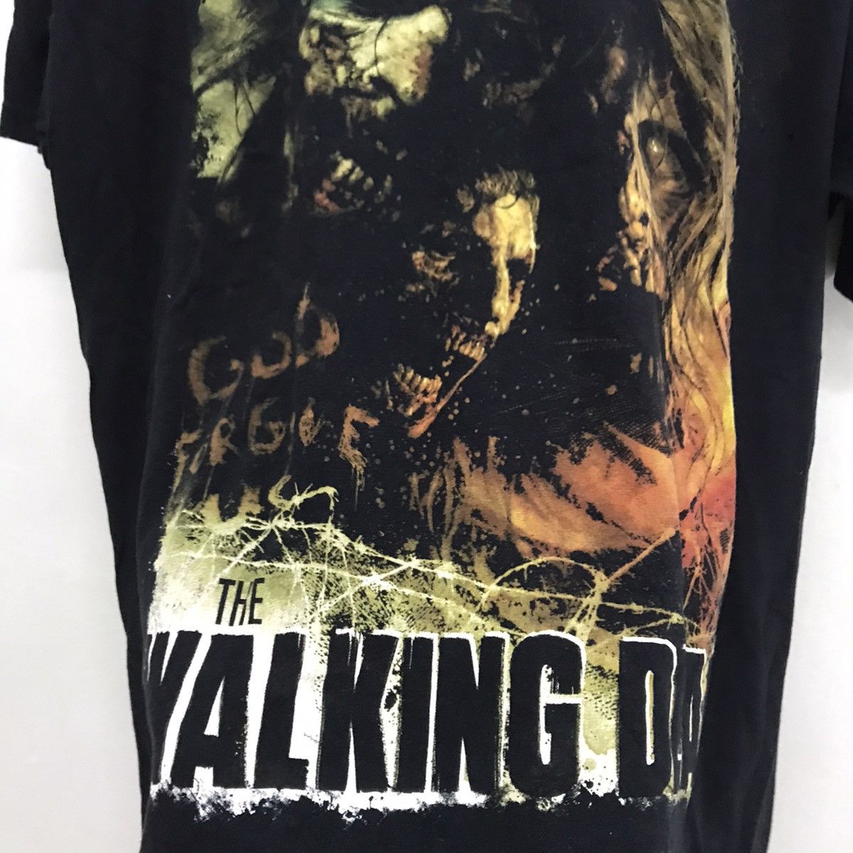 Vintage Vintage The Walking Dead Horror Movie T-shirt Size US XL / EU 56 / 4 - 6 Thumbnail