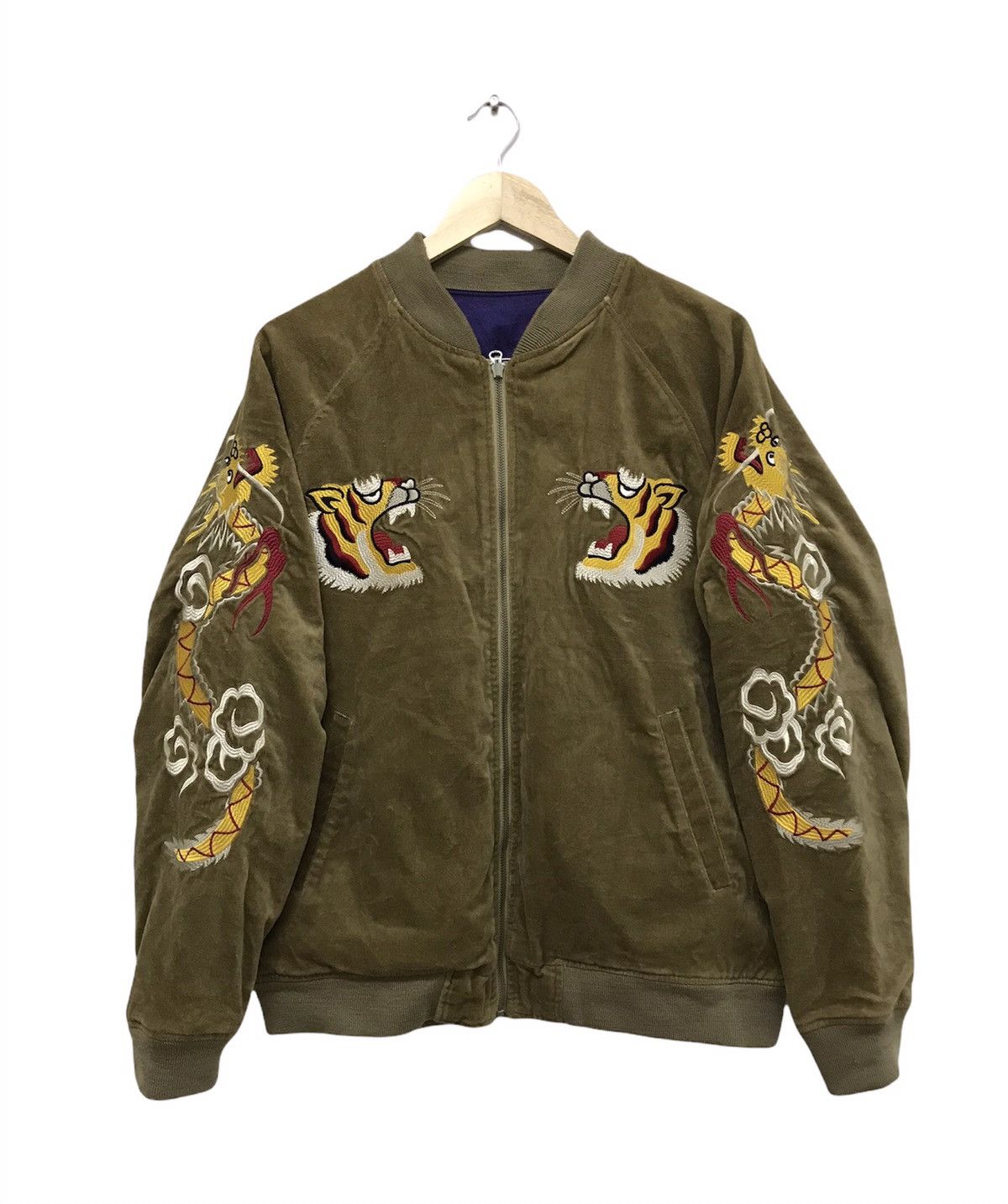 Avirex Vintage Avirex Sukajan Embroidery Dragon Reversible Jacket Size US L / EU 52-54 / 3 - 2 Thumbnail