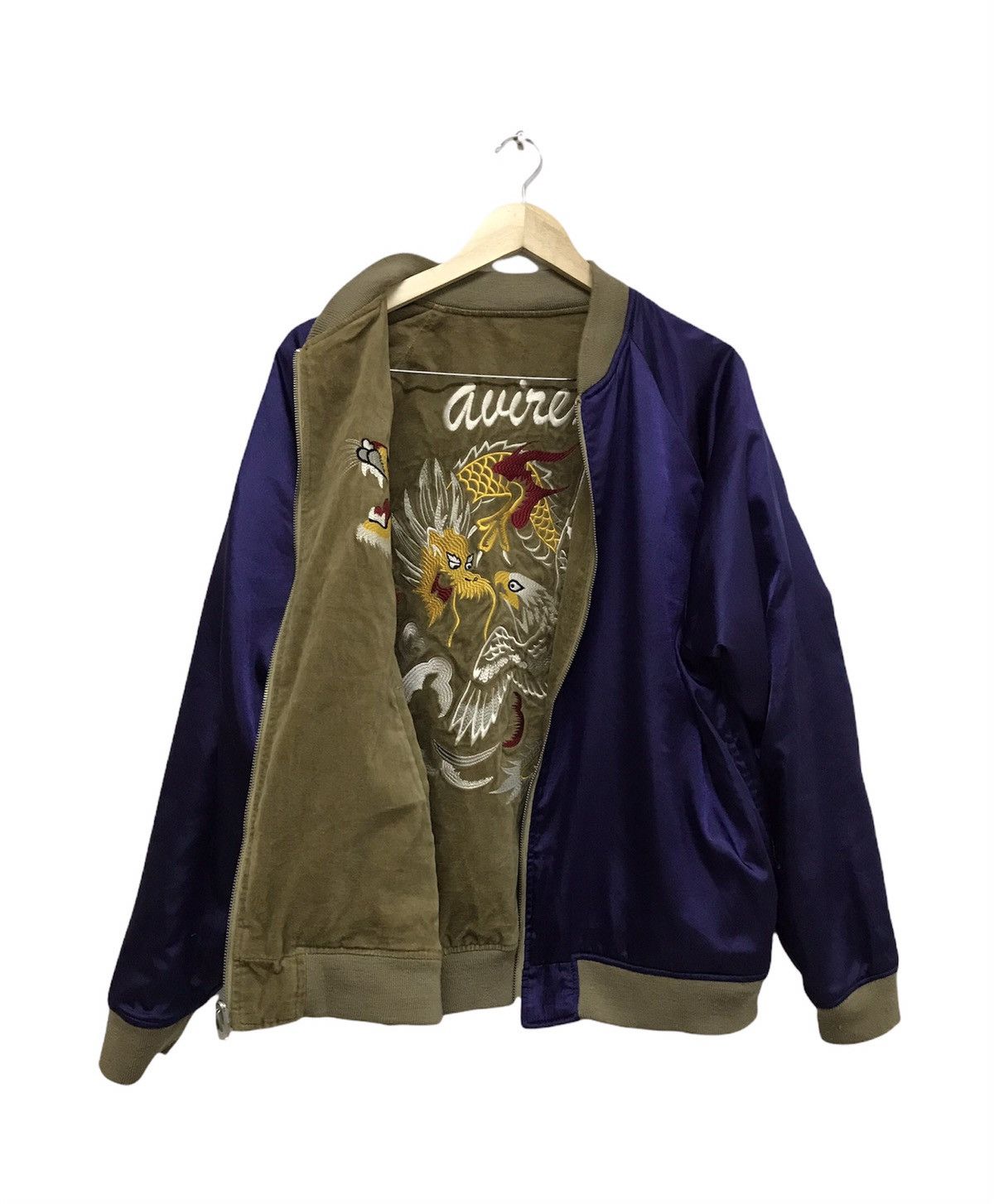 Avirex Vintage Avirex Sukajan Embroidery Dragon Reversible Jacket Size US L / EU 52-54 / 3 - 3 Thumbnail