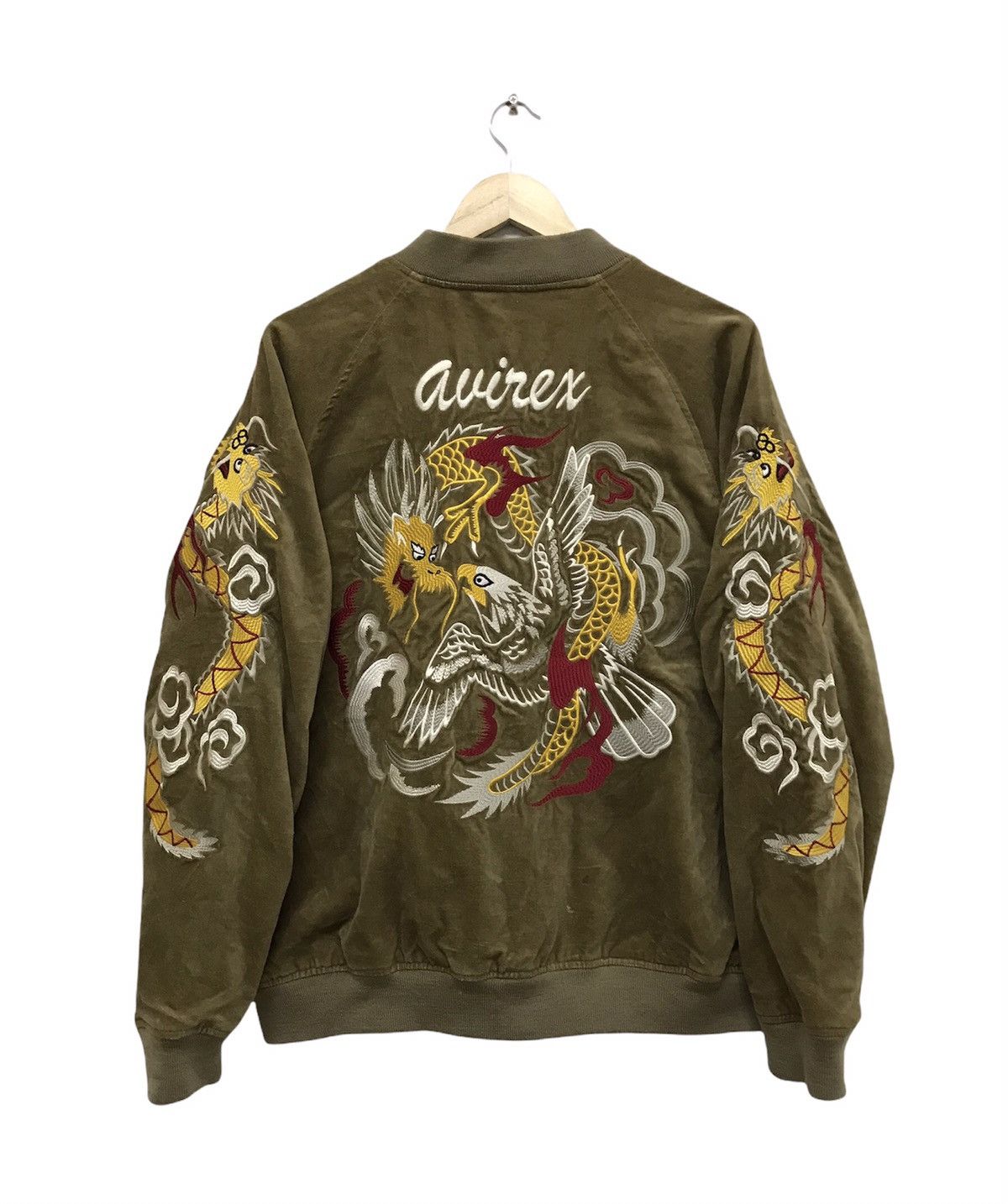 Avirex Vintage Avirex Sukajan Embroidery Dragon Reversible Jacket Size US L / EU 52-54 / 3 - 1 Thumbnail