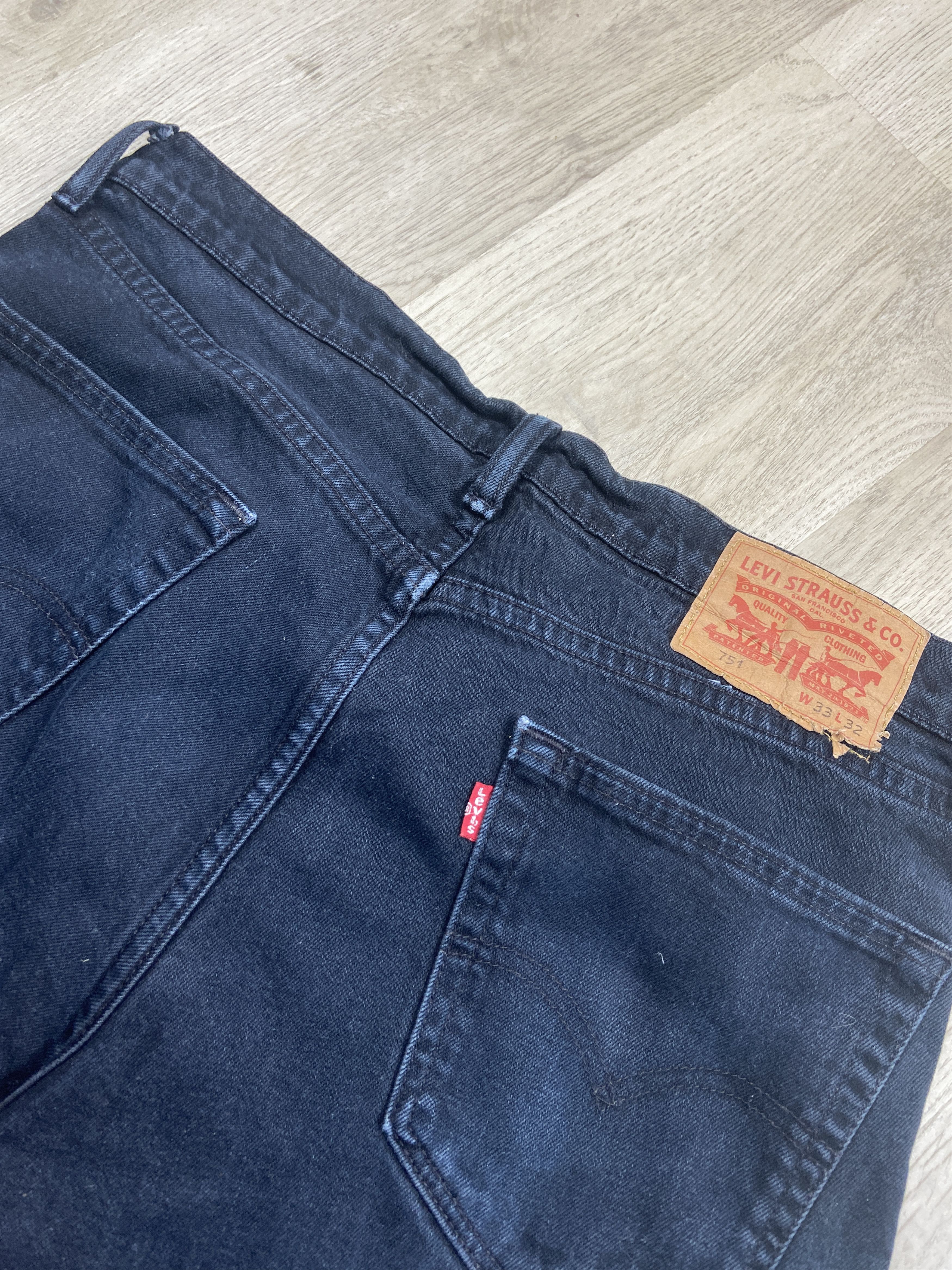 Levi's Levis 751 Vintage Mens Denim Pants Jeans 33 x 32 Size US 33 - 2 Thumbnail