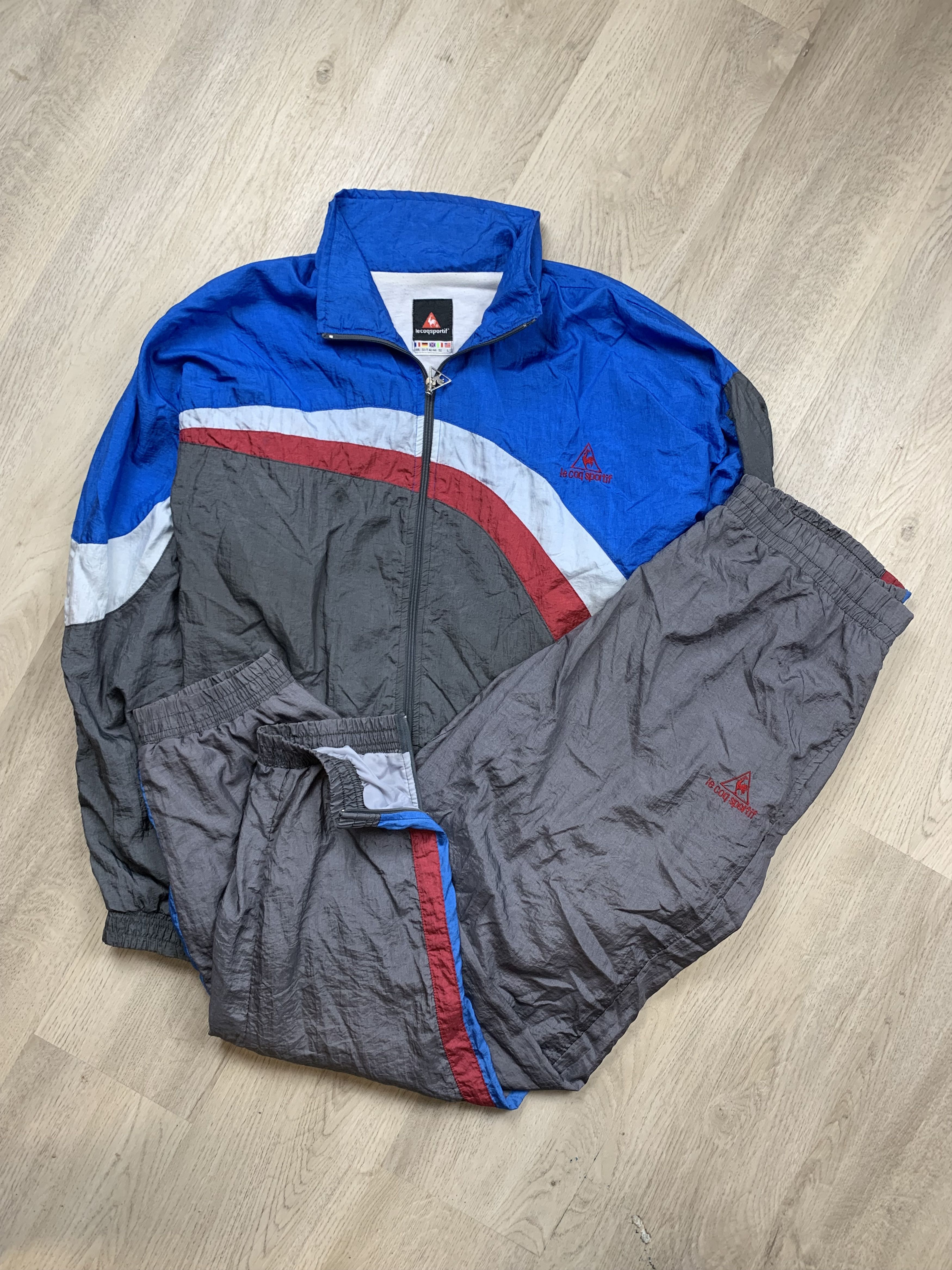 Le Coq Sportif Le Coq Sportif 90s Vintage Nylon Track Suit Jacket+Pants Size US 34 / EU 50 - 4 Thumbnail
