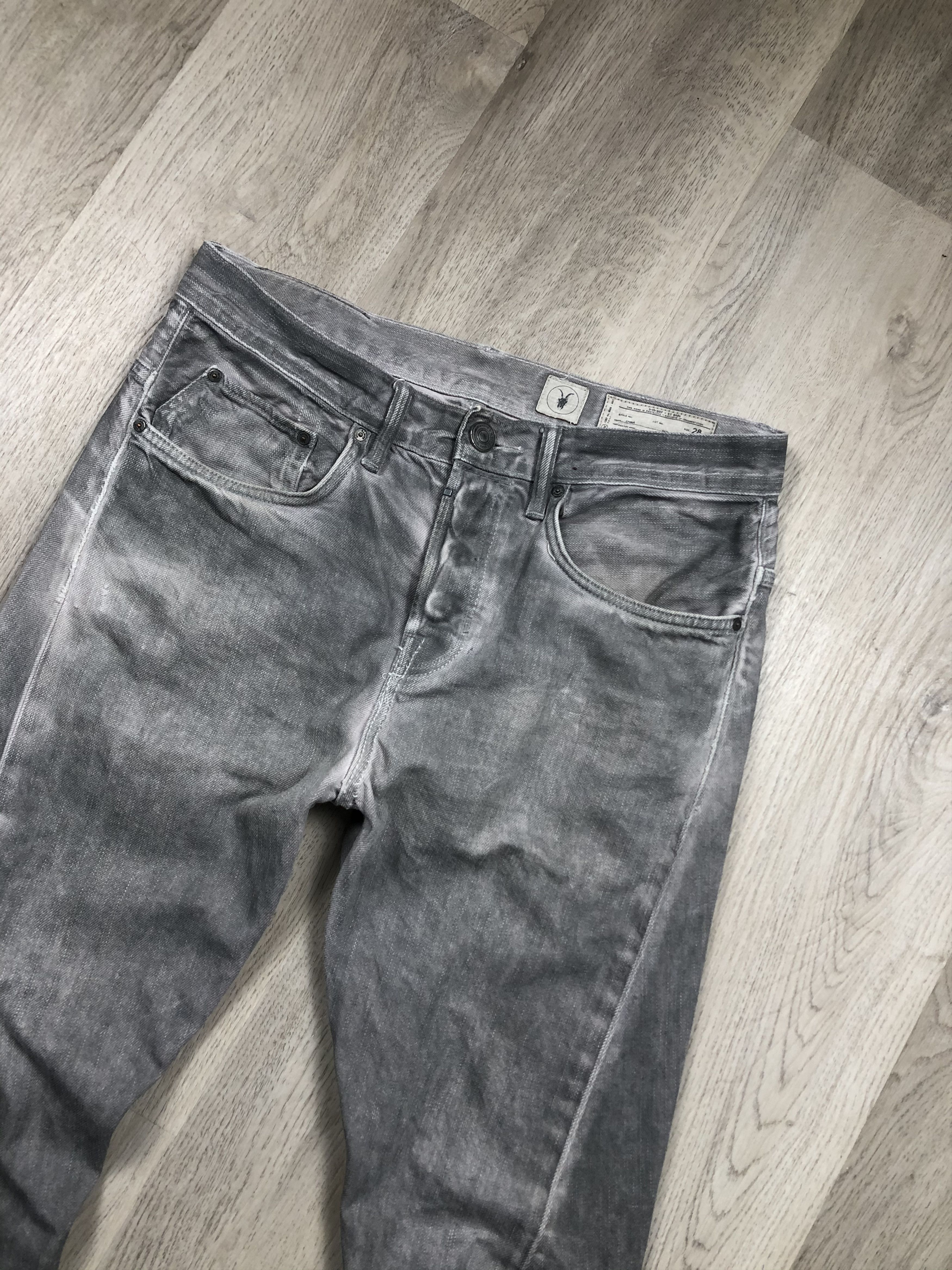 Allsaints Allsaints Tumble Skinny Runner Washed Denim Pants Size US 28 / EU 44 - 3 Thumbnail