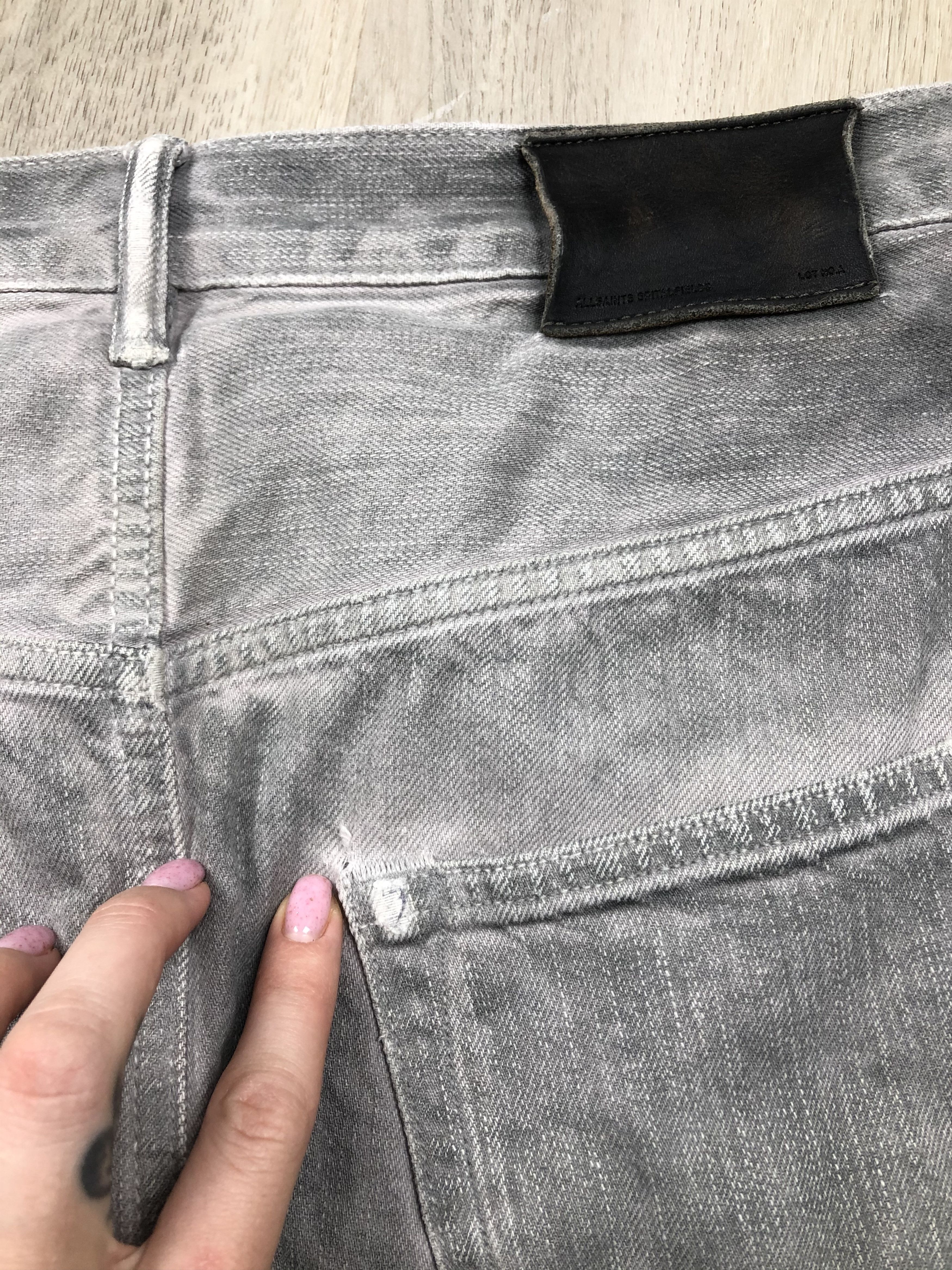 Allsaints Allsaints Tumble Skinny Runner Washed Denim Pants Size US 28 / EU 44 - 12 Thumbnail