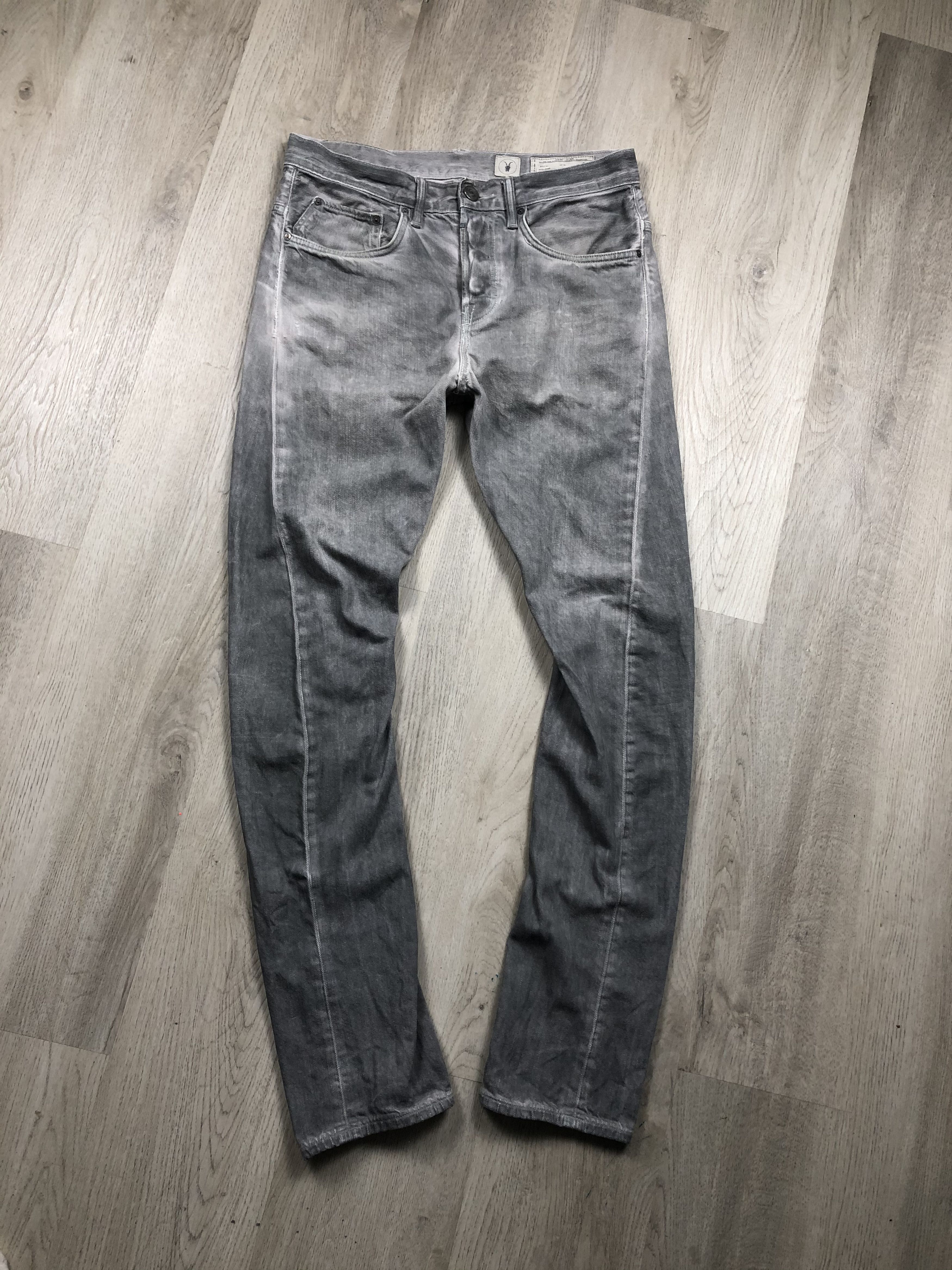 Allsaints Allsaints Tumble Skinny Runner Washed Denim Pants Size US 28 / EU 44 - 1 Thumbnail
