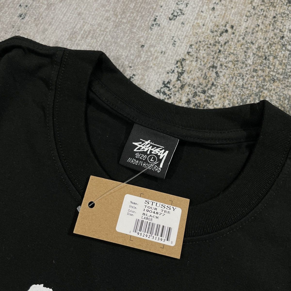 Stussy STUSSY TEE BLACK LARGE - " TOUR " Size US L / EU 52-54 / 3 - 5 Thumbnail