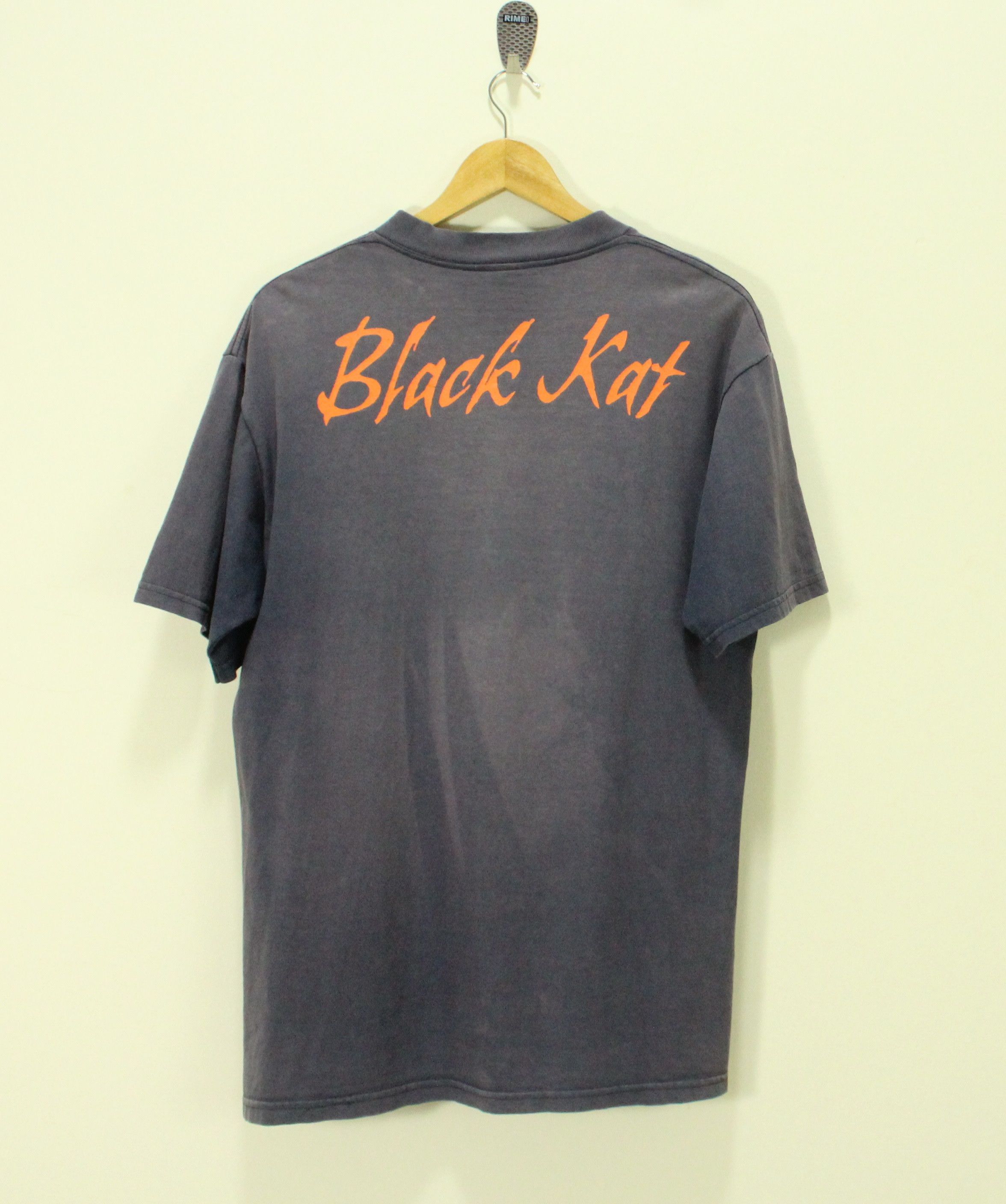 Vintage Faded Sunfaded Thrashed Distressed DICKIES T Shirt Black Kat Size US L / EU 52-54 / 3 - 1 Thumbnail