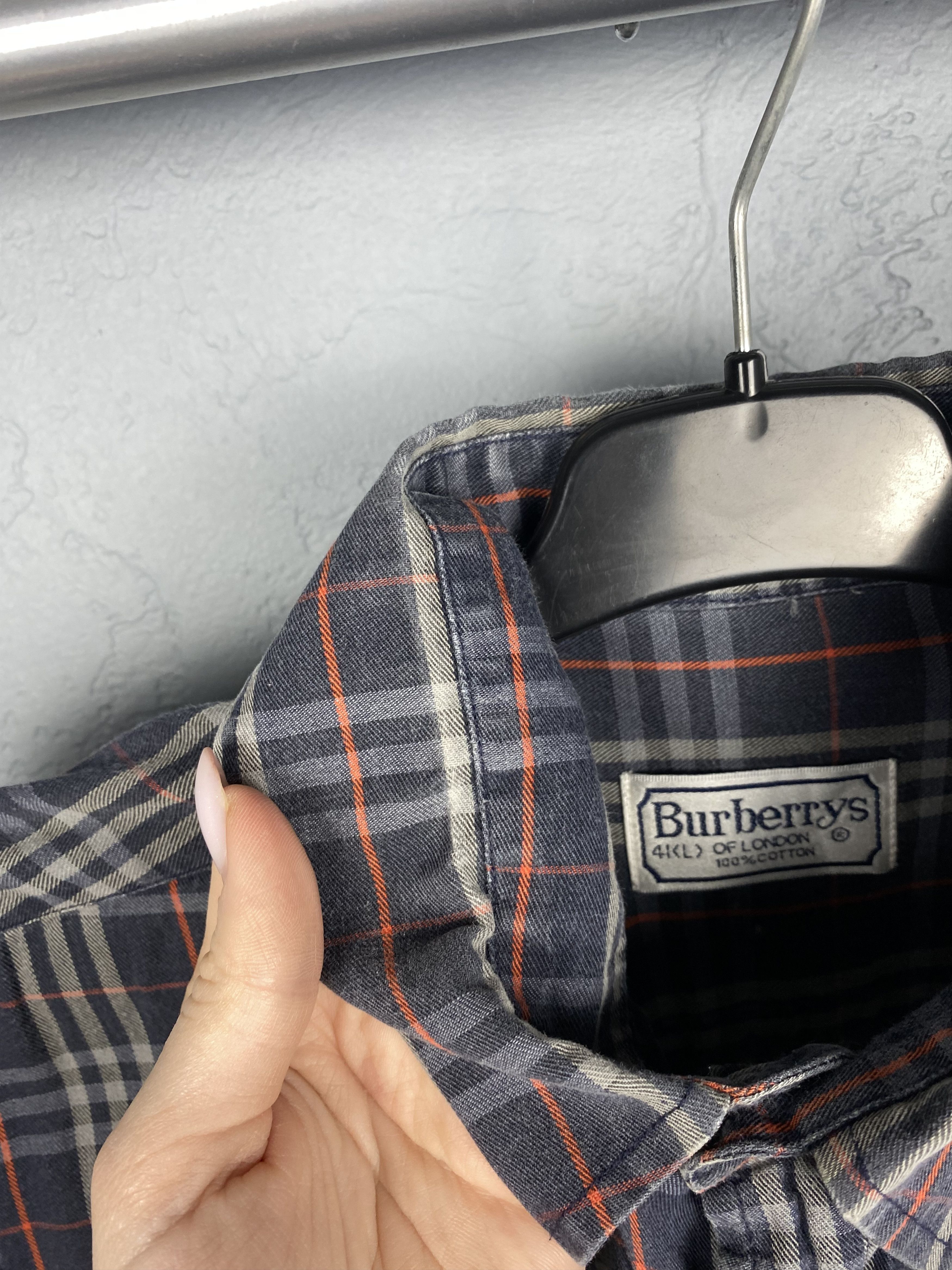 Burberry Burberrys 90s Vintage FADED Mens Plaid Shirt Size US L / EU 52-54 / 3 - 5 Thumbnail