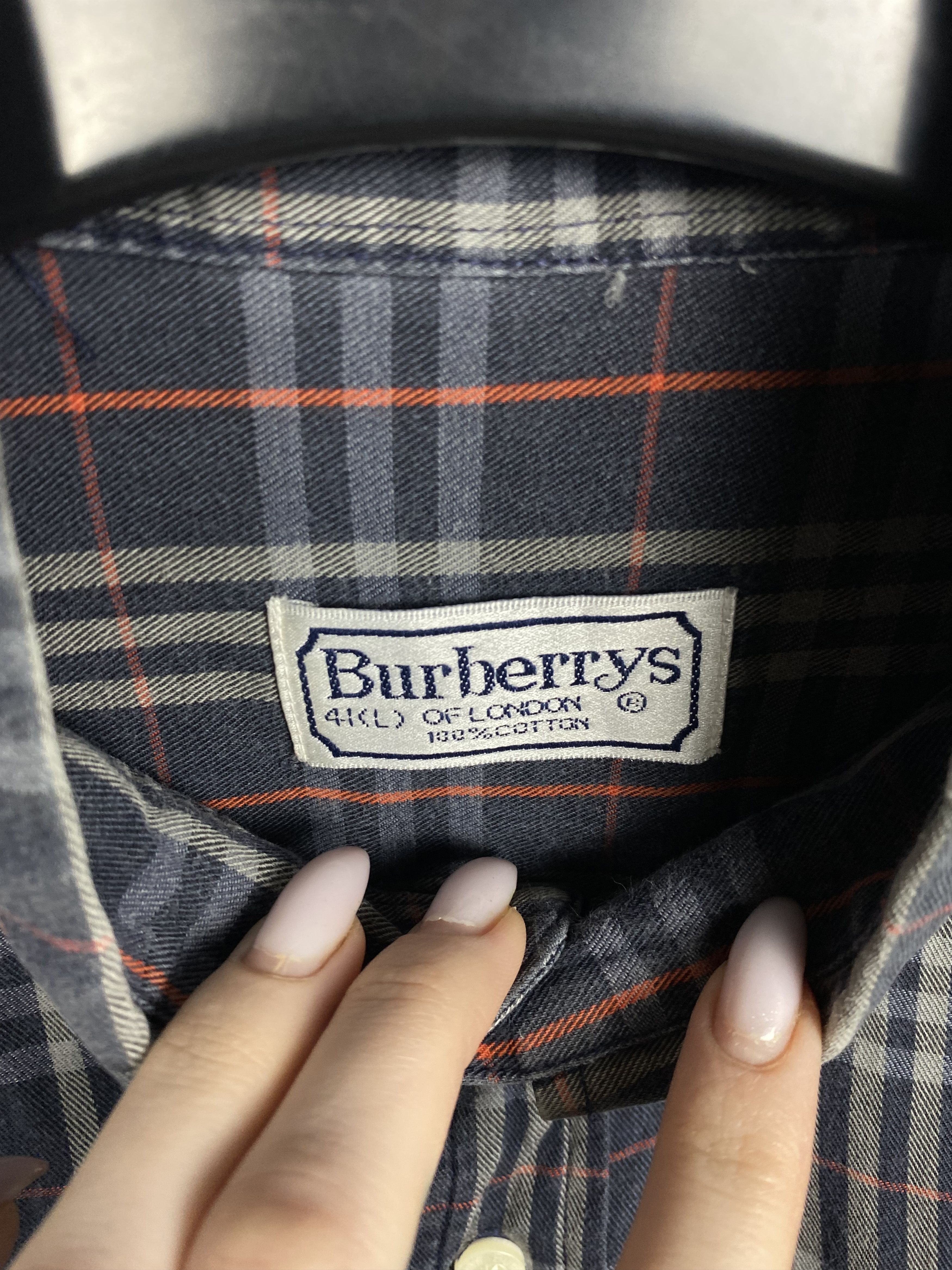 Burberry Burberrys 90s Vintage FADED Mens Plaid Shirt Size US L / EU 52-54 / 3 - 4 Thumbnail