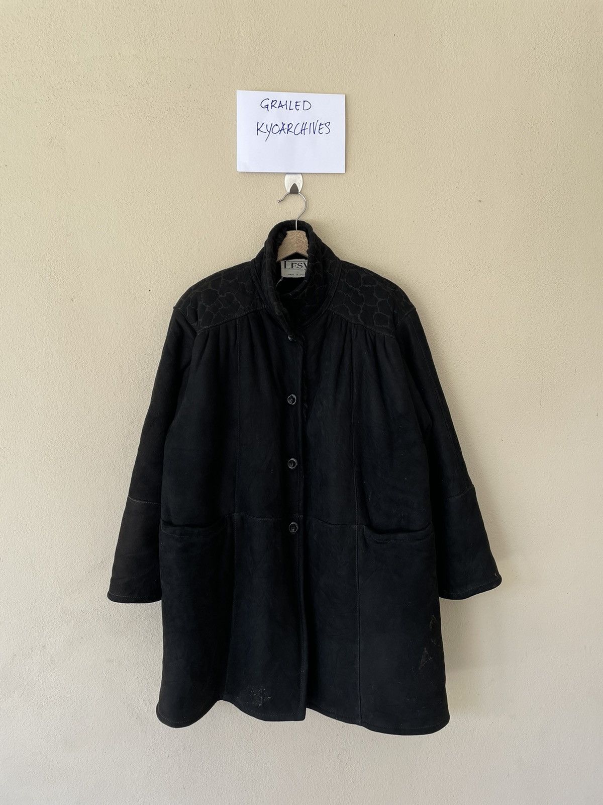 LESY MADE IN ITALY FUR LEATHER JACKET