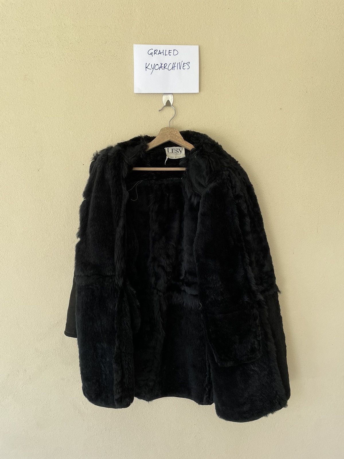 Vintage LESY MADE IN ITALY FUR LEATHER JACKET Size US L / EU 52-54 / 3 - 10 Thumbnail