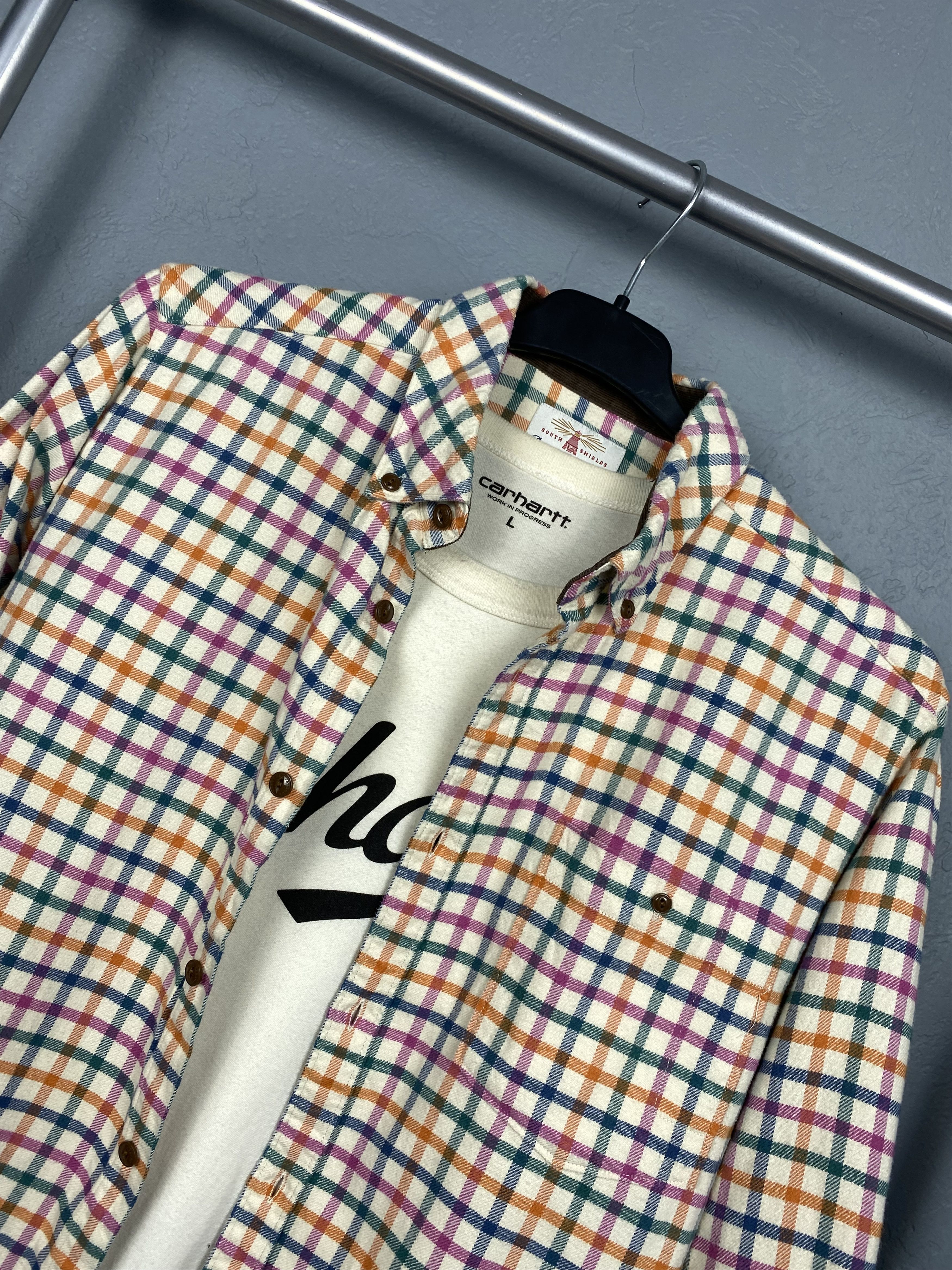 Barbour Barbour Vintage Mens Flannel Plaid Shirt Y2K Size US S / EU 44-46 / 1 - 2 Thumbnail