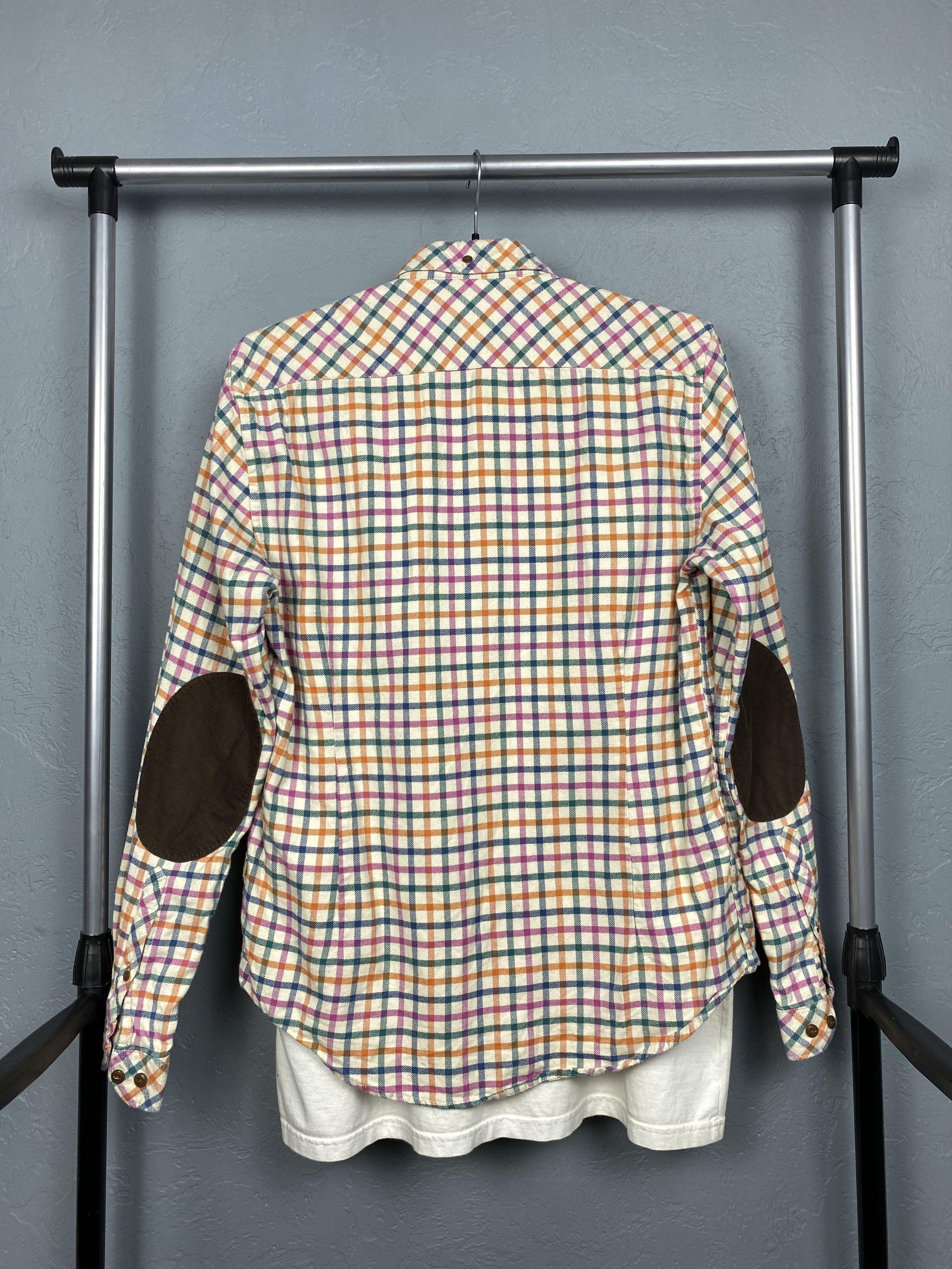 Barbour Barbour Vintage Mens Flannel Plaid Shirt Y2K Size US S / EU 44-46 / 1 - 5 Thumbnail