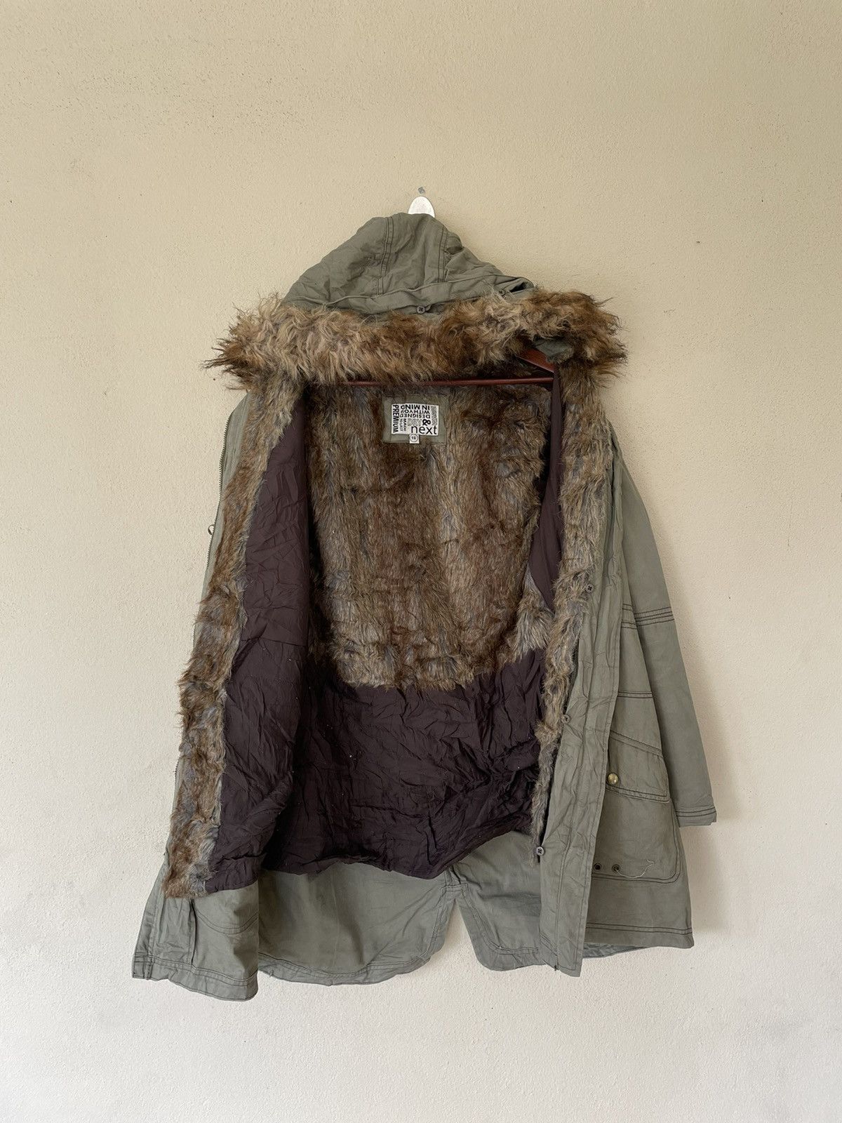 NEXT × Vintage ARMY SHEARLING PARKAS BY NEXT Size US M / EU 48-50 / 2 - 7 Thumbnail