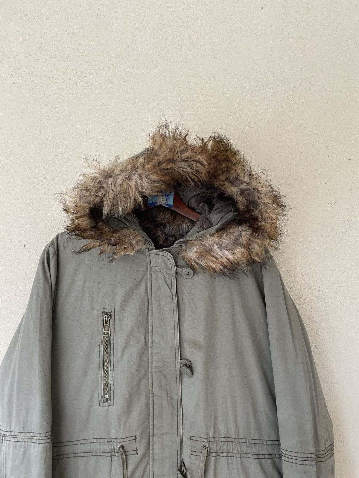NEXT × Vintage ARMY SHEARLING PARKAS BY NEXT Size US M / EU 48-50 / 2 - 3 Thumbnail