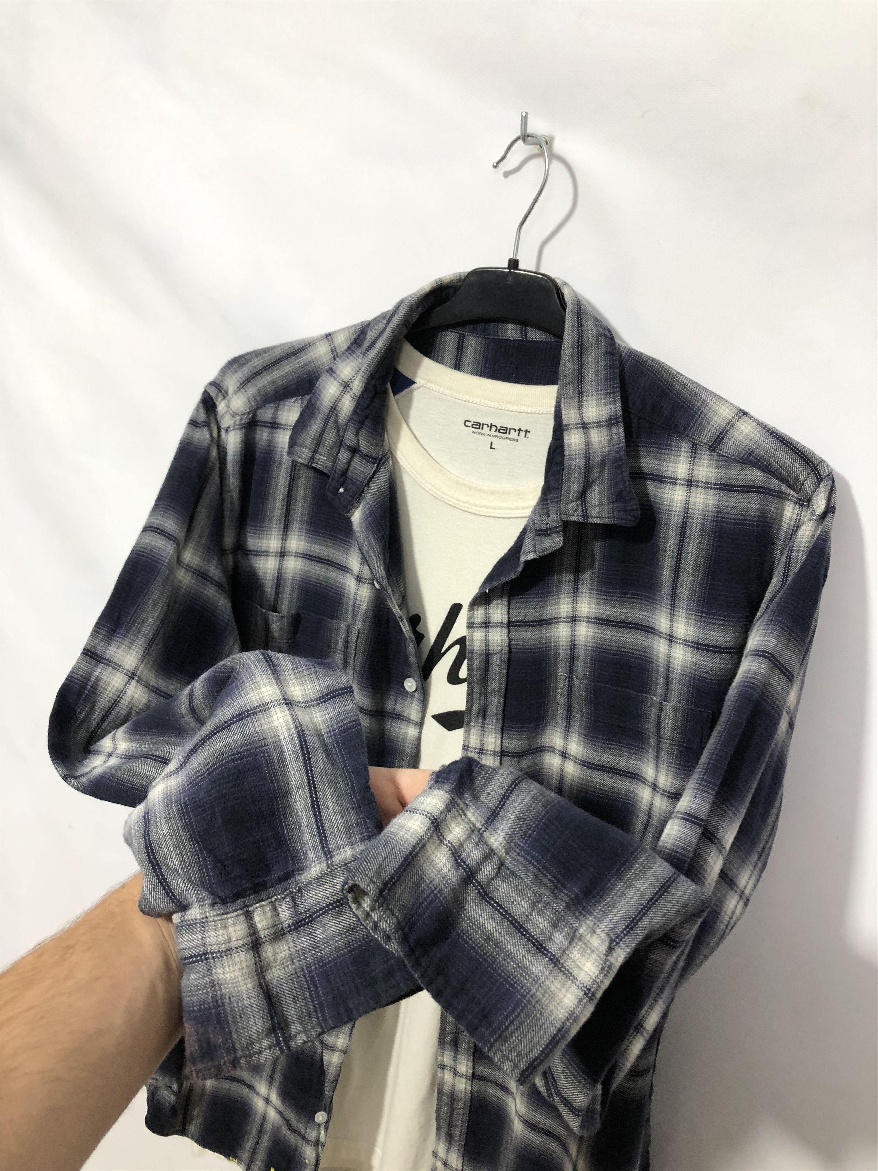 Flannel × Vintage Vintage Flannel Shirt Travis style Size US L / EU 52-54 / 3 - 3 Thumbnail