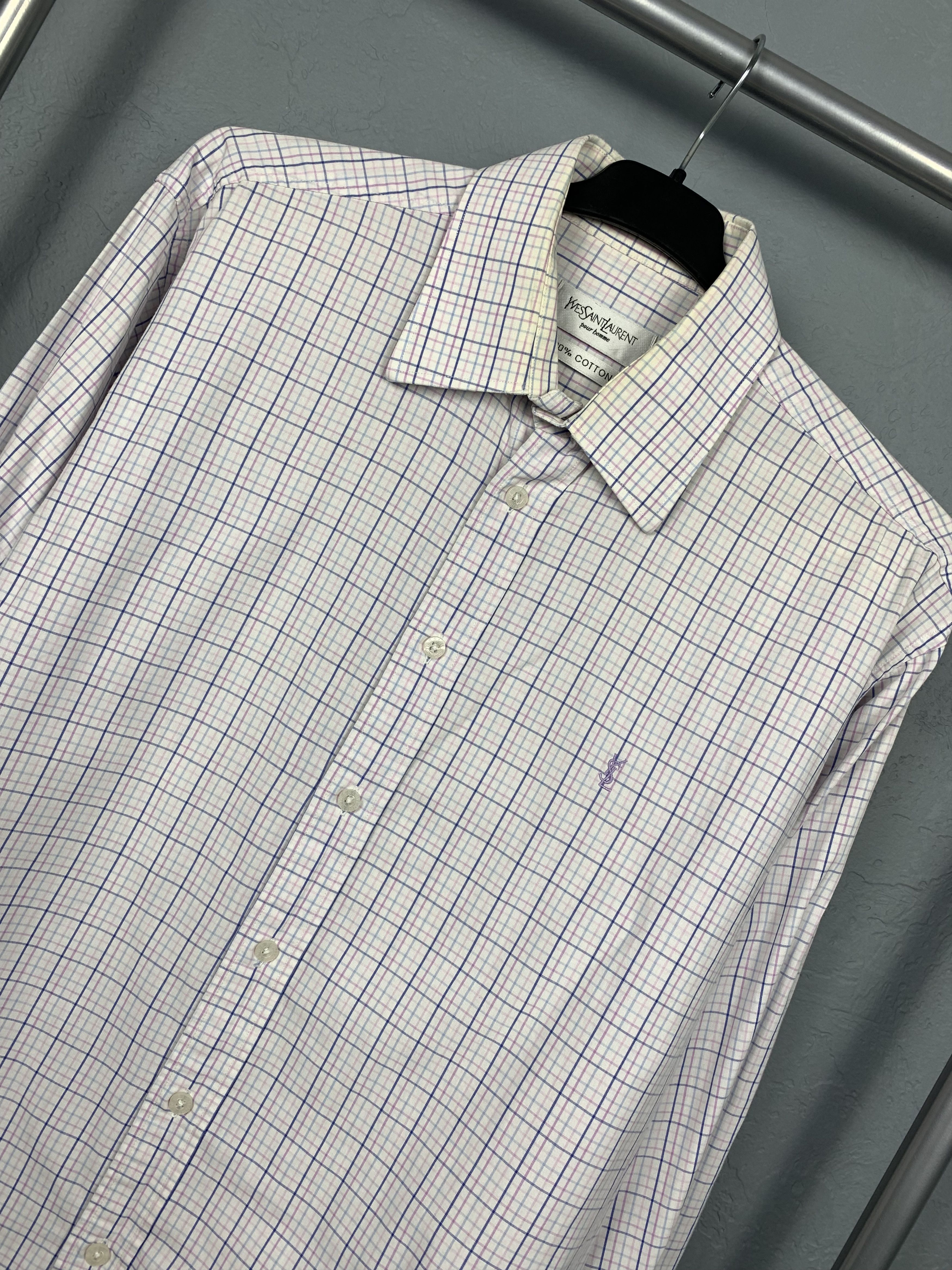 Yves Saint Laurent Yves Saint Laurent YSL Mens Long Sleeve Shirt Size US L / EU 52-54 / 3 - 2 Thumbnail